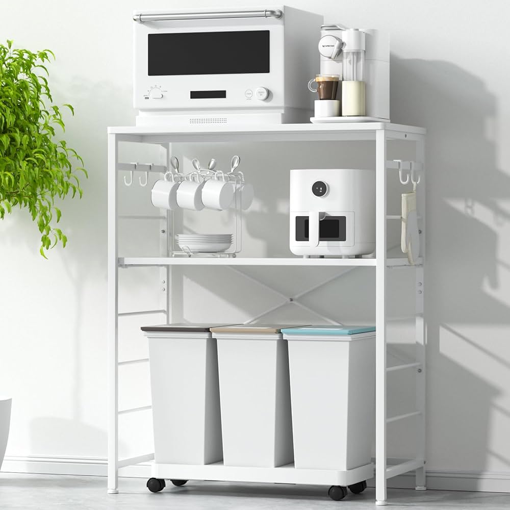 Amazon.co.jp: YDH ゴミ箱上ラック 幅80×奥行40×高さ100cm 5段可動棚