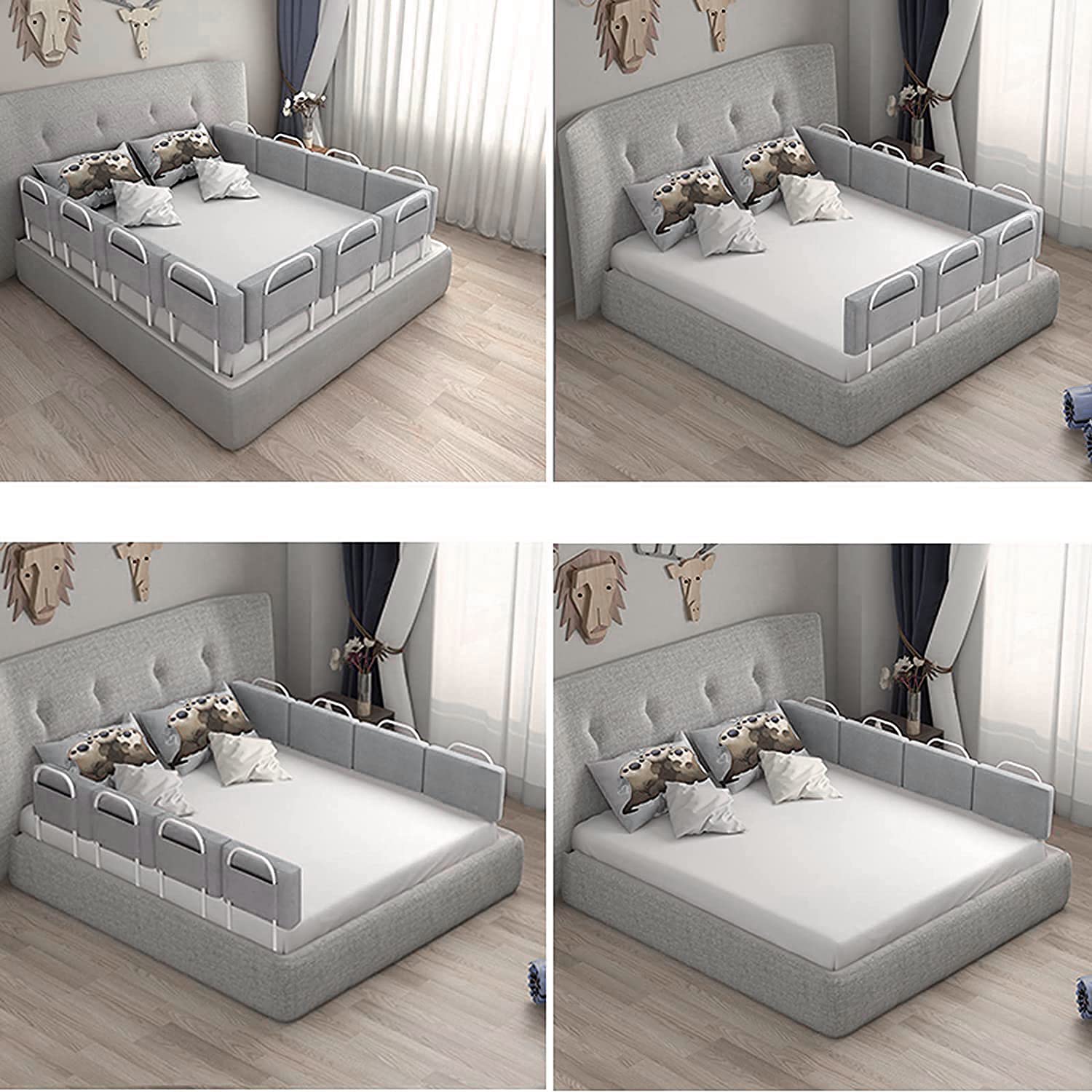 Barandilla de Seguridad Ajustable para Cama, barandilla anticaídas para Cama, Protector de barandilla para Cama, Barrera de Seguridad para Cama Infantil, Protecciones de Seguridad