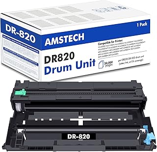 DR820 DR-820 Drum Unit Compatible Replacement for Brother DR820 DR 820 DR-820 for HL-L6200DW MFC-L5850DW MFC-L5900DW HL-L5200DW HL-L5100DN L5850DW L5900DW L5700DW L6200DW Printer (Black, 1-Pack)