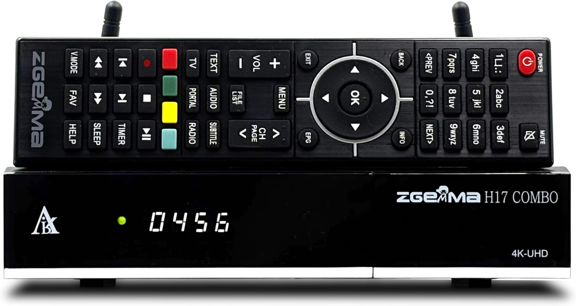 ZGEMMA4K UHD satellite tv receiver h17combo DVB S2 + DVB T2/C