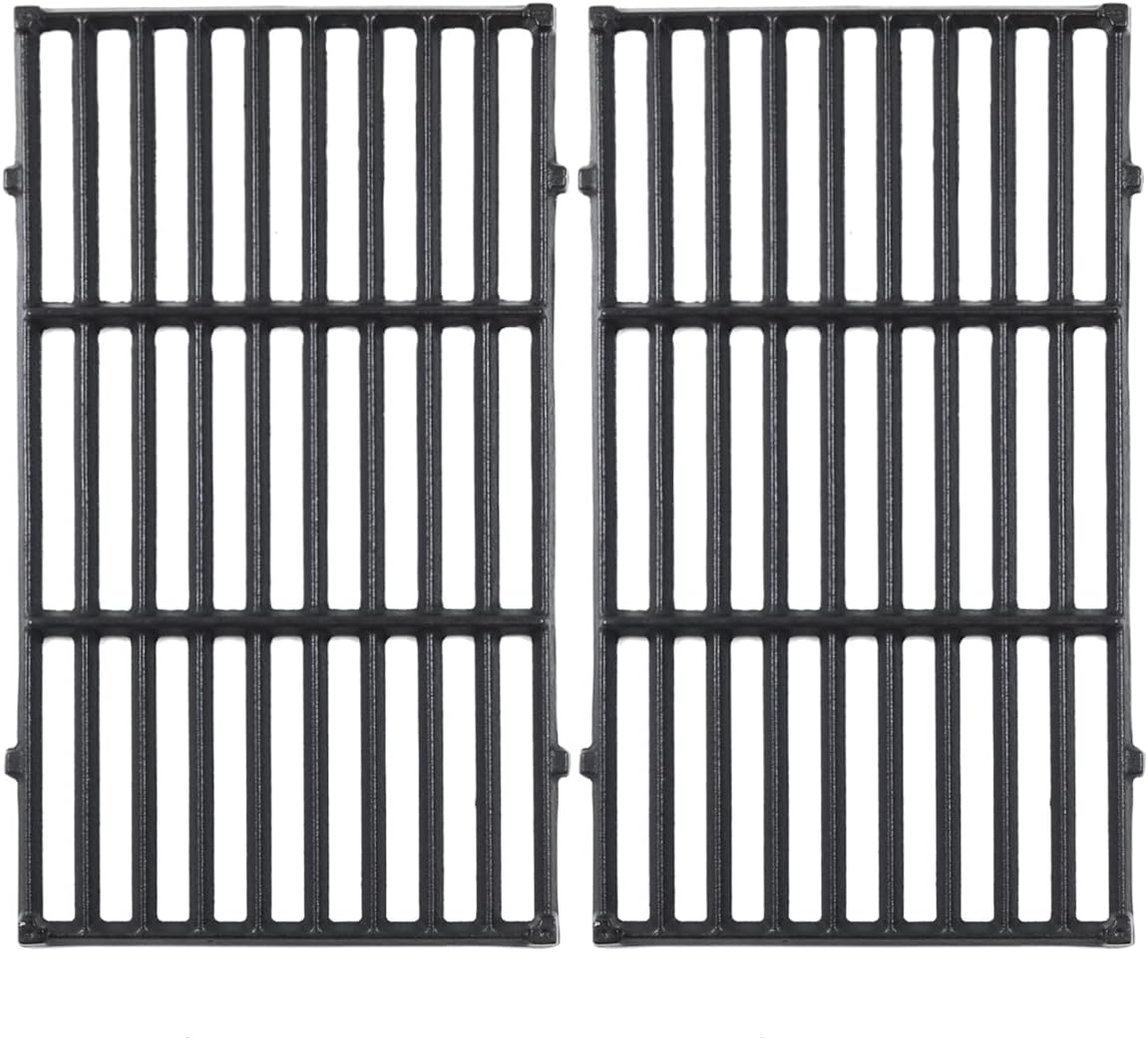 7637 Grill Grates for Weber Spirit E210,17.5 Inch Grill Parts for Weber Spirit E210, E220,S210,S220,S215 with Front Control,Cast Iron Replacement Parts for Weber Spirit 200 & GS4 Spirit II E210 7637 Cooking Grates
