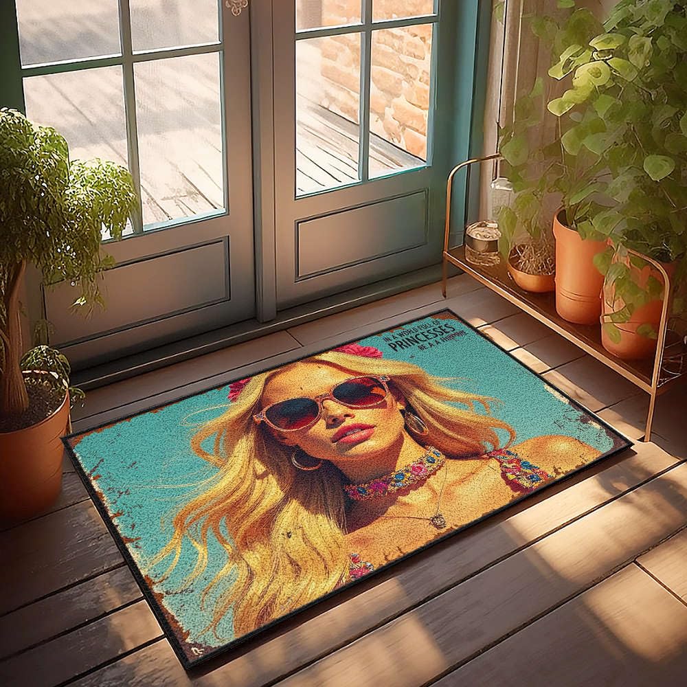 Tapis de bienvenue Be A Hippie pour l'entrée de votre man cave