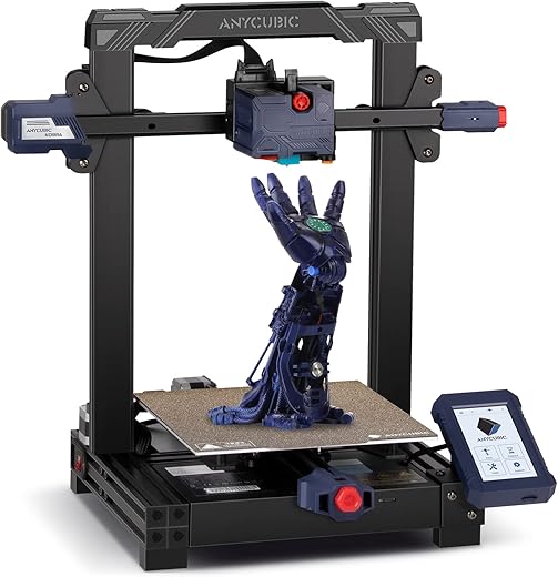 Anycubic Kobra Imprimante 3D, Nivellement Automatique de Précision à 25-Points et Lit d’Impression Enduit PEI Ultra-Durable, Convient aux…