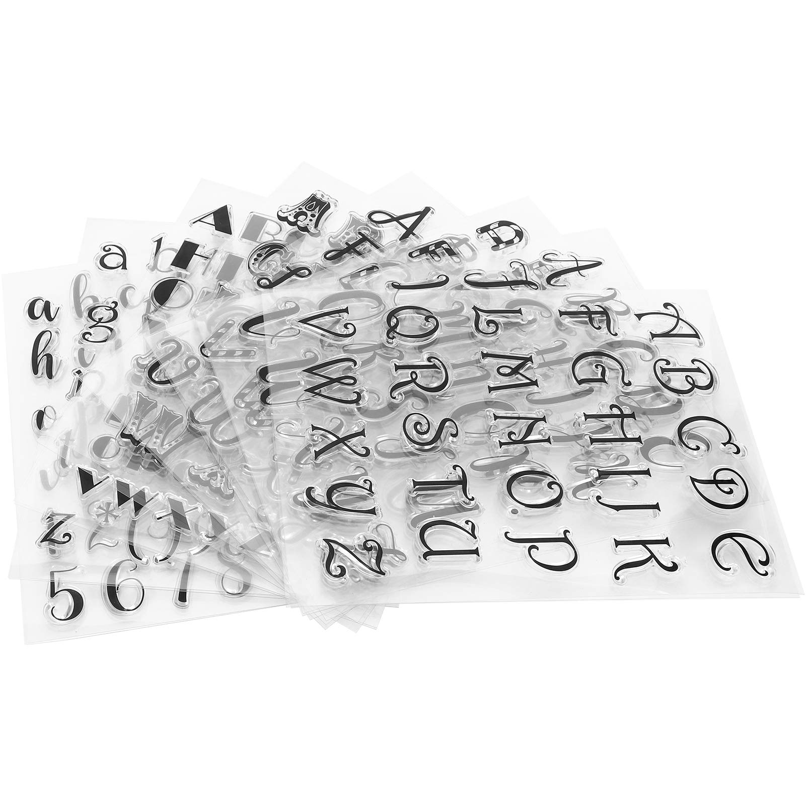 Lettere Timbro Trasparente Sano Sano di Scrapbooking Fai -da -te Decorazioni Artigianali per TPR 8pcs