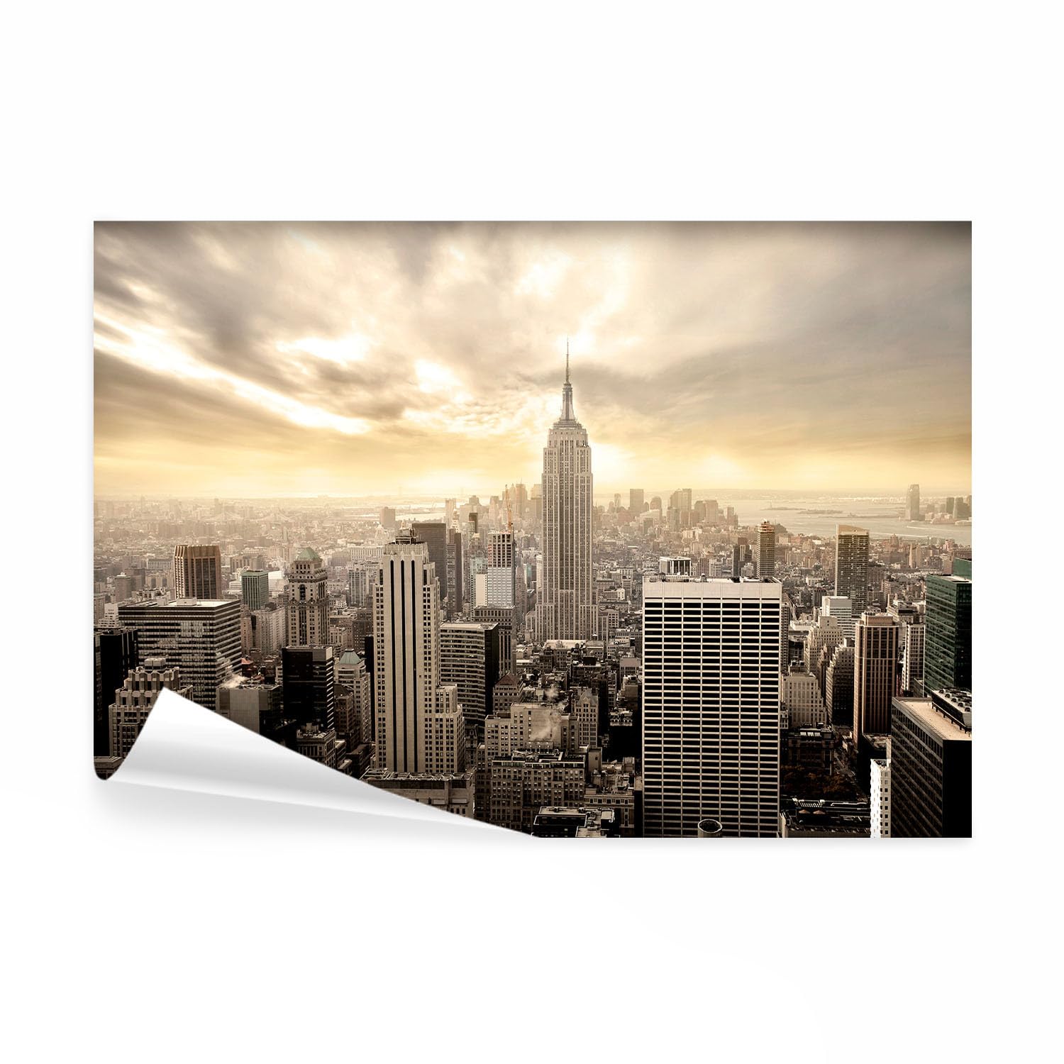 Papier peint panoramique New York ville décoration murale moderne salon 350x256 cm