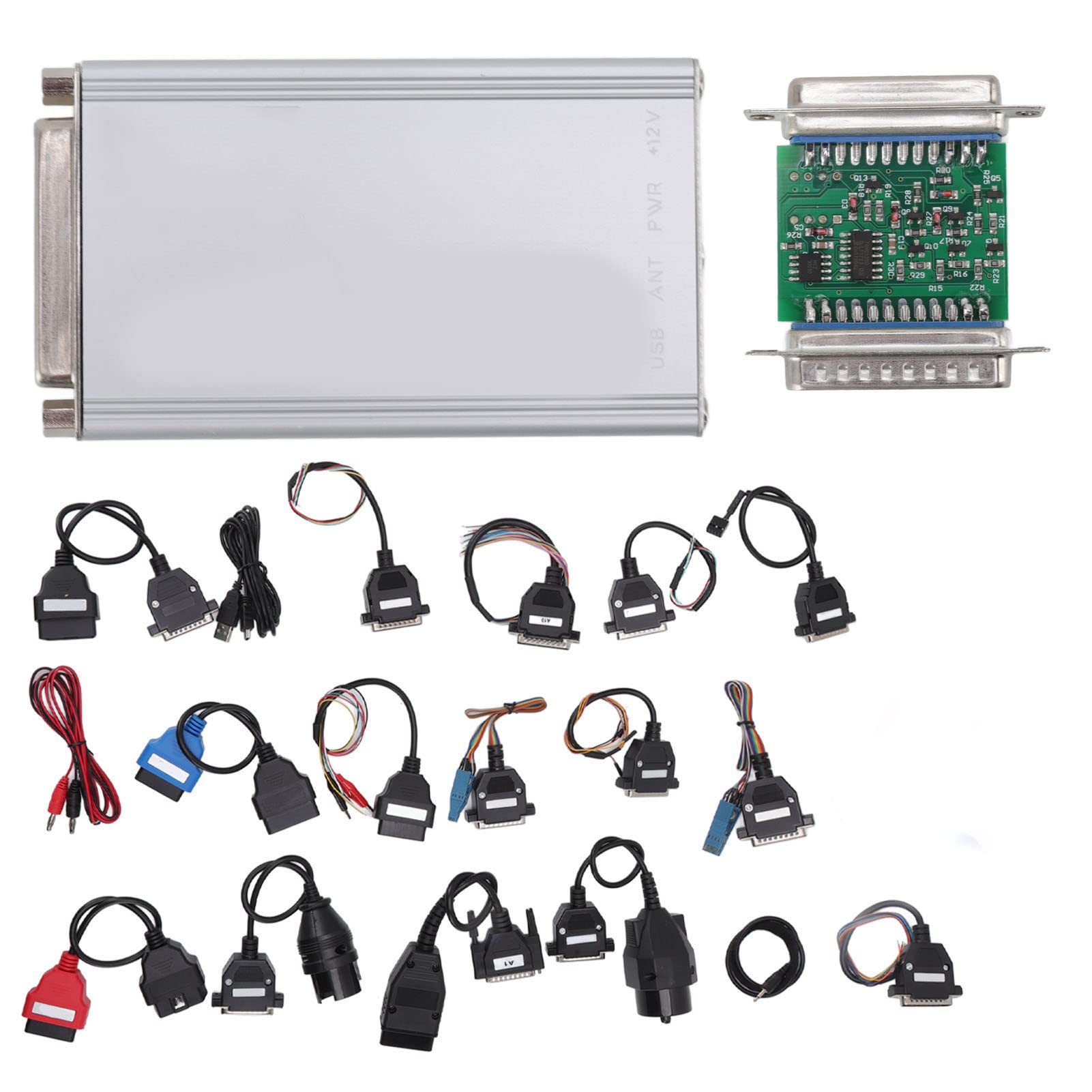 Kit Diagnostico Auto, Set Universale da 20 Pezzi con Strumenti di Scansione e Analizzatore Elettronico, Tester per Controllo Circuiti, Sensori e Guasti di Automobile