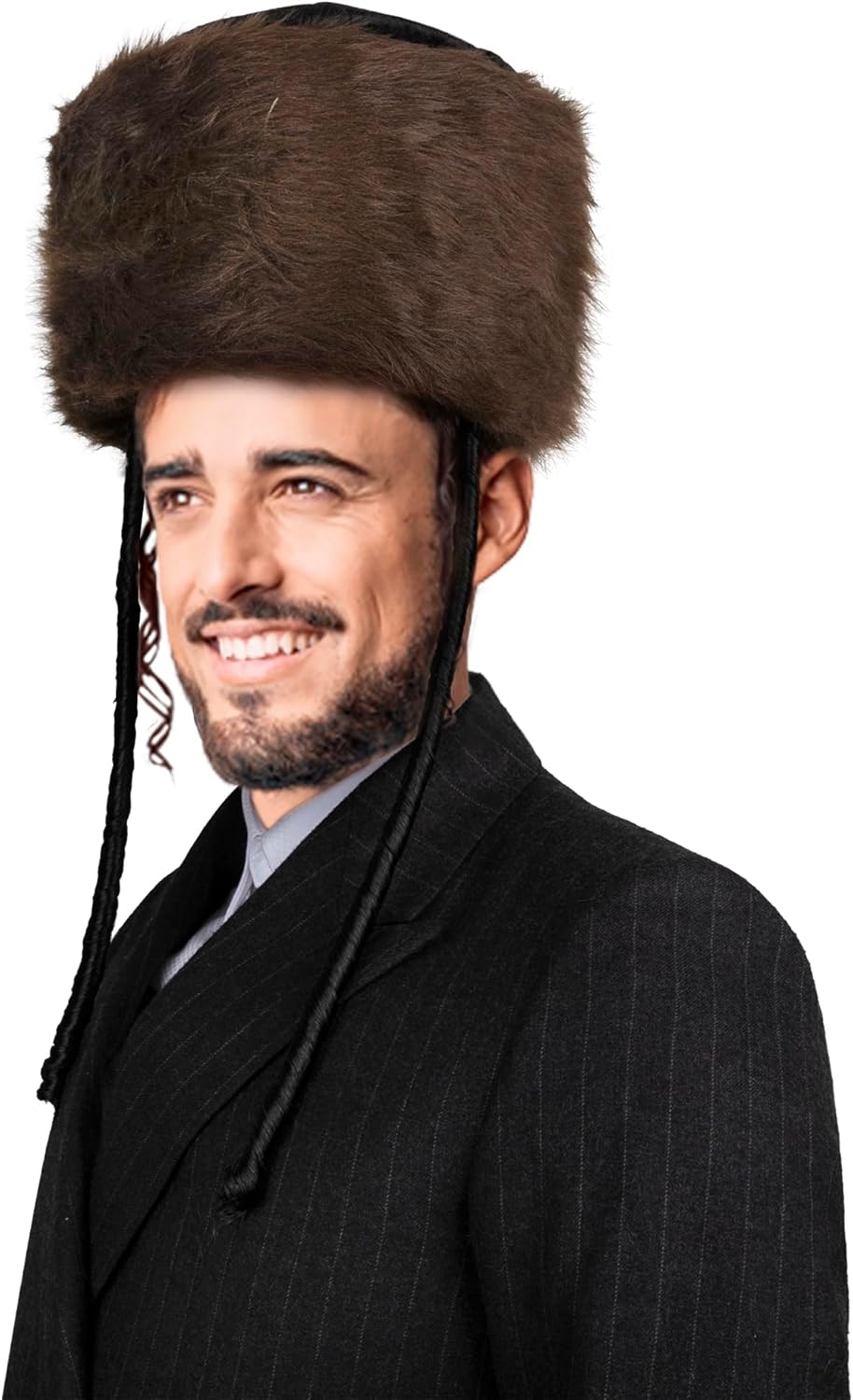 Dress Up America High Shtreimel Jewish Fur hat For