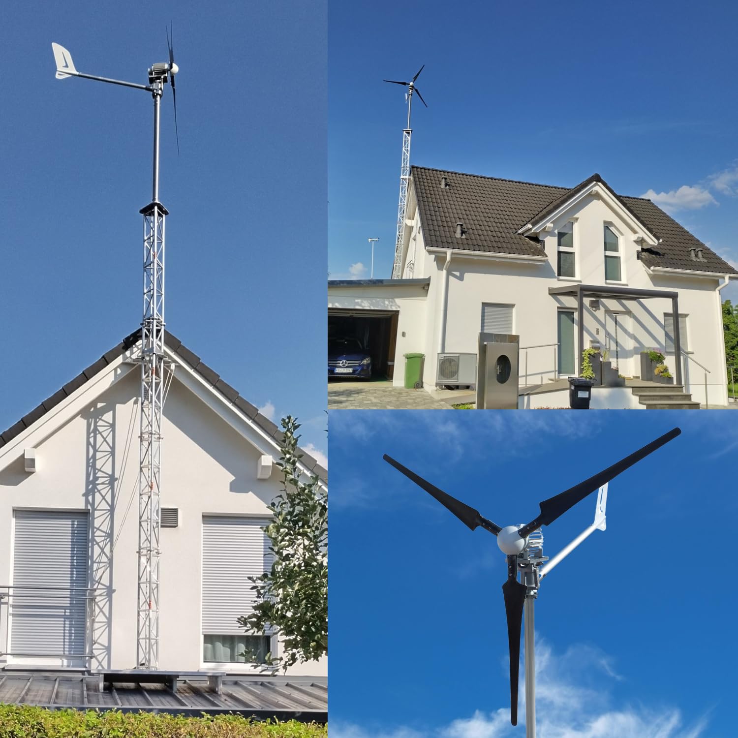 220 Volt Windsafe IstaBreeze® 2000 Watt Windkraftanlage direkt an die Steckdose (2000, Watt)