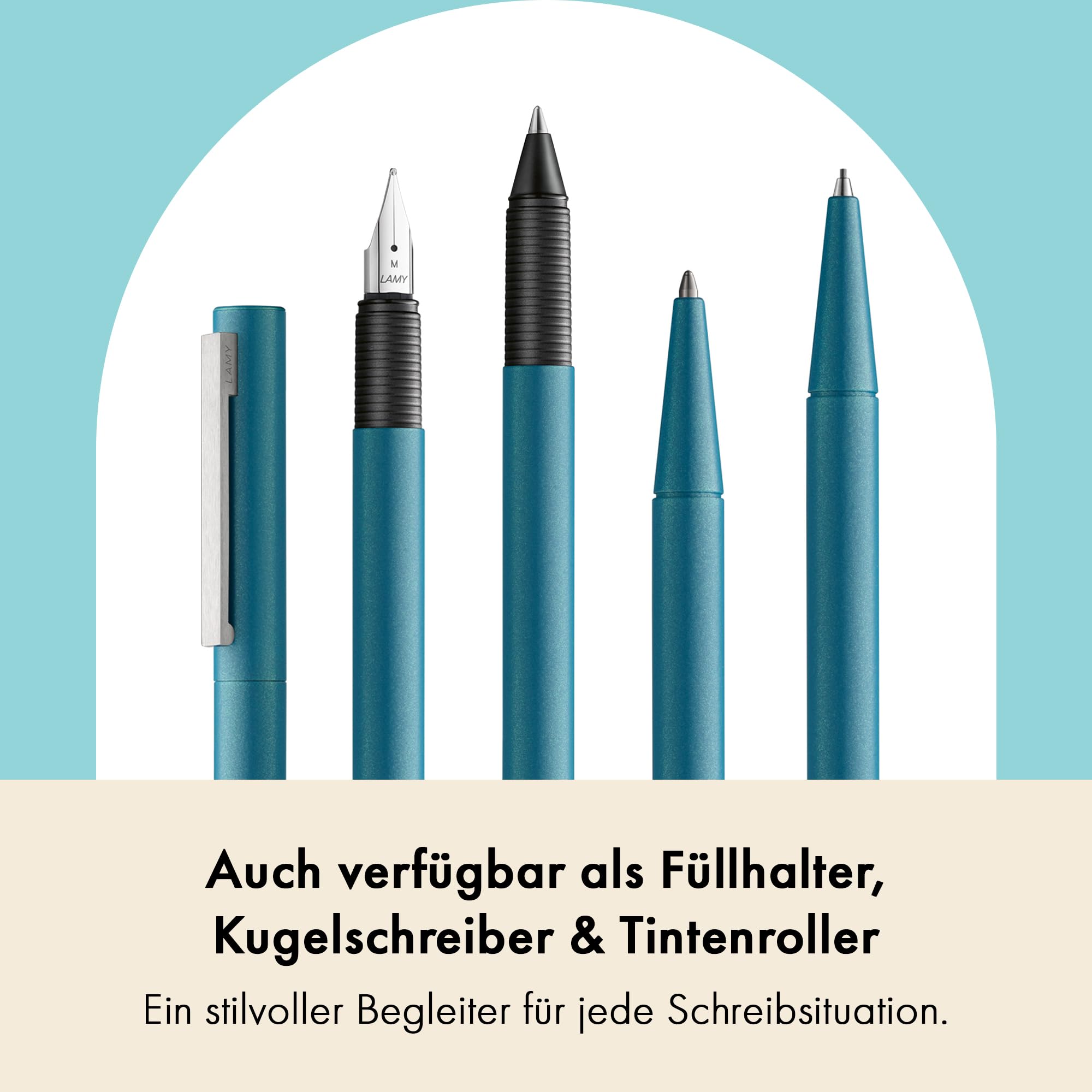 Lamy cp1 rose Druckbleistift – minimalistischer Bleistift in elegantem Gehäuse aus Ganzmetall – abgefederter Edelstahl-Clip – inkl. Feinstrichmine M 41 in Strichbreite 0,5 mm & Radiertip