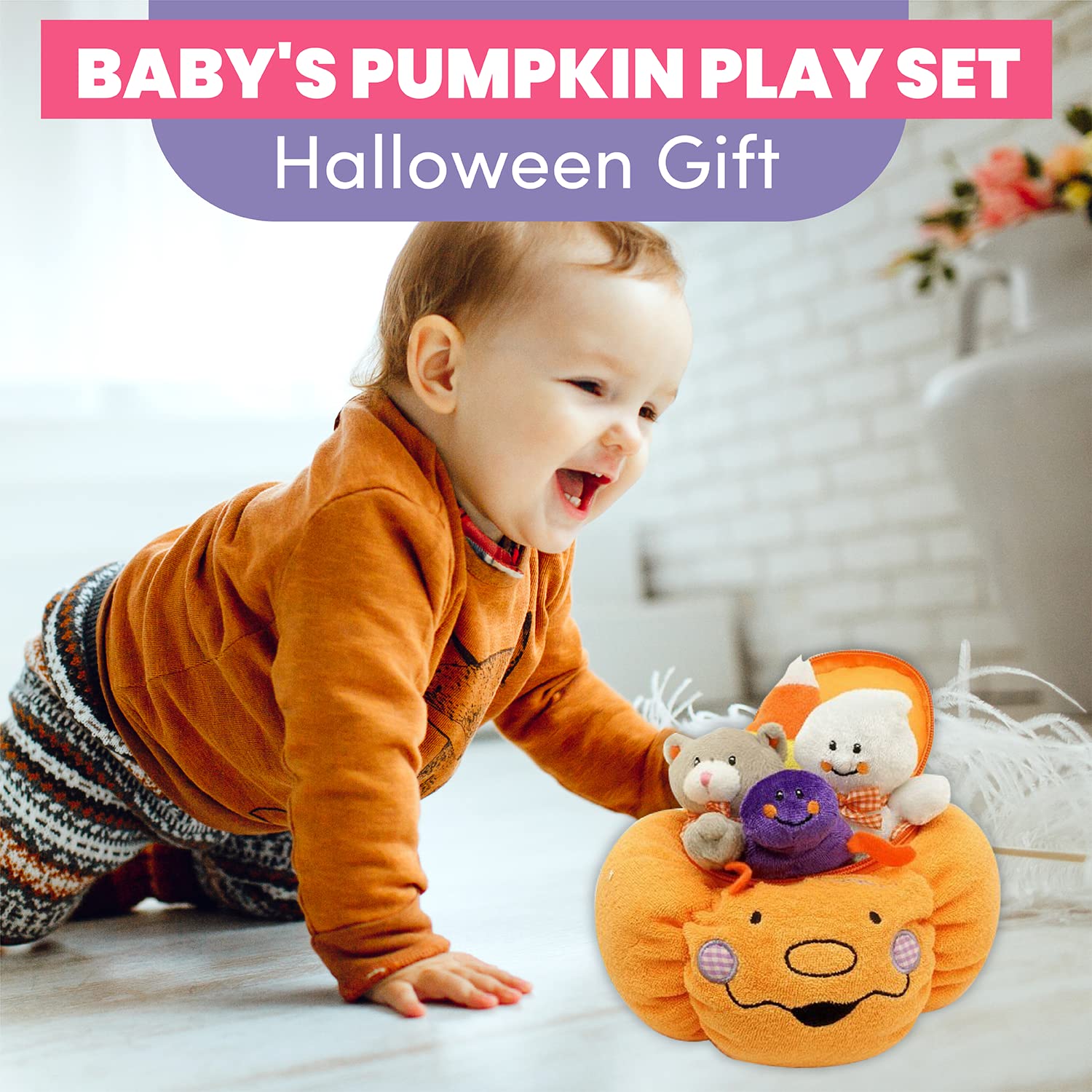 Baby's My First Pumpkin Play Set for Halloween