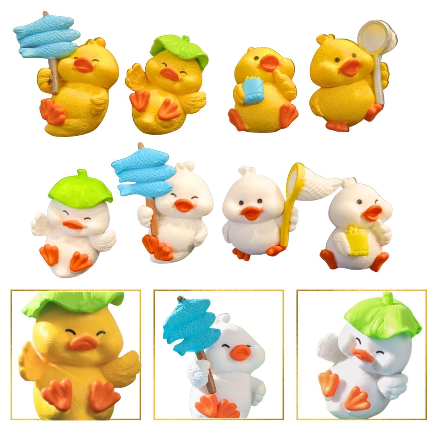 Cute Duck Figurines - Resin Miniatures for Home & Gifts -3