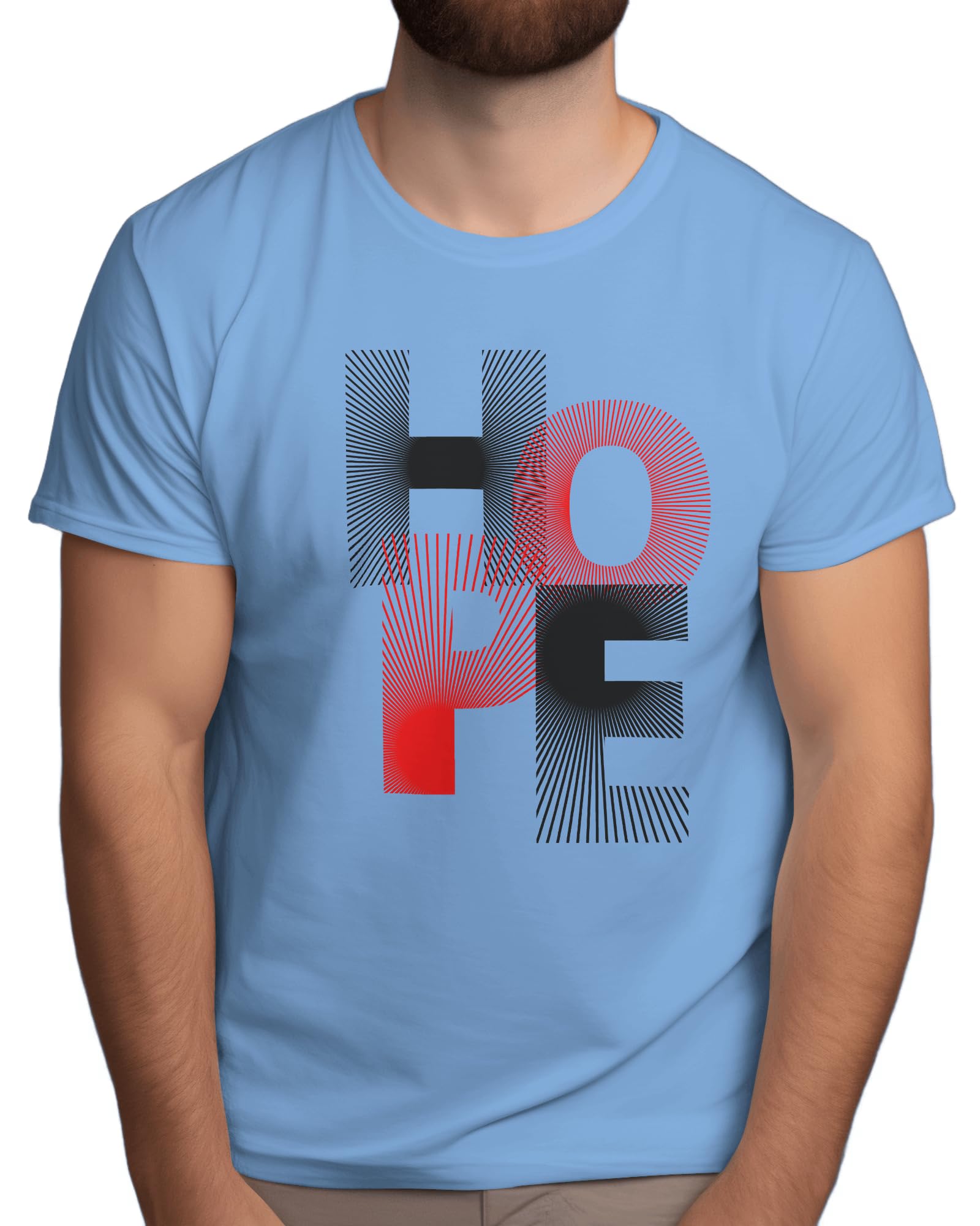 Eagle House Hope - Round Neck Half Sleeves Solid T-Shirt Unisex