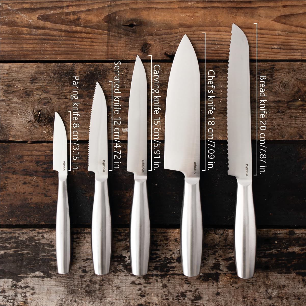 Boska 357685, Set Di 5 Coltelli Da Cucina Copenhagen