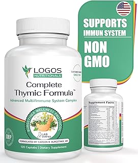 logos nutritionals Complete Thymic Formula™, Comprehensive Multivitamin & Multimineral with Thymus Glandular Extracts (120...