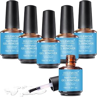 Quick Gel Nail Polish Remover, Easy Remove Gel Polish in 3 Minutes, No Need Soaking or Wrapping, Gel Remover for Nails 15ml (6PCS Remover)