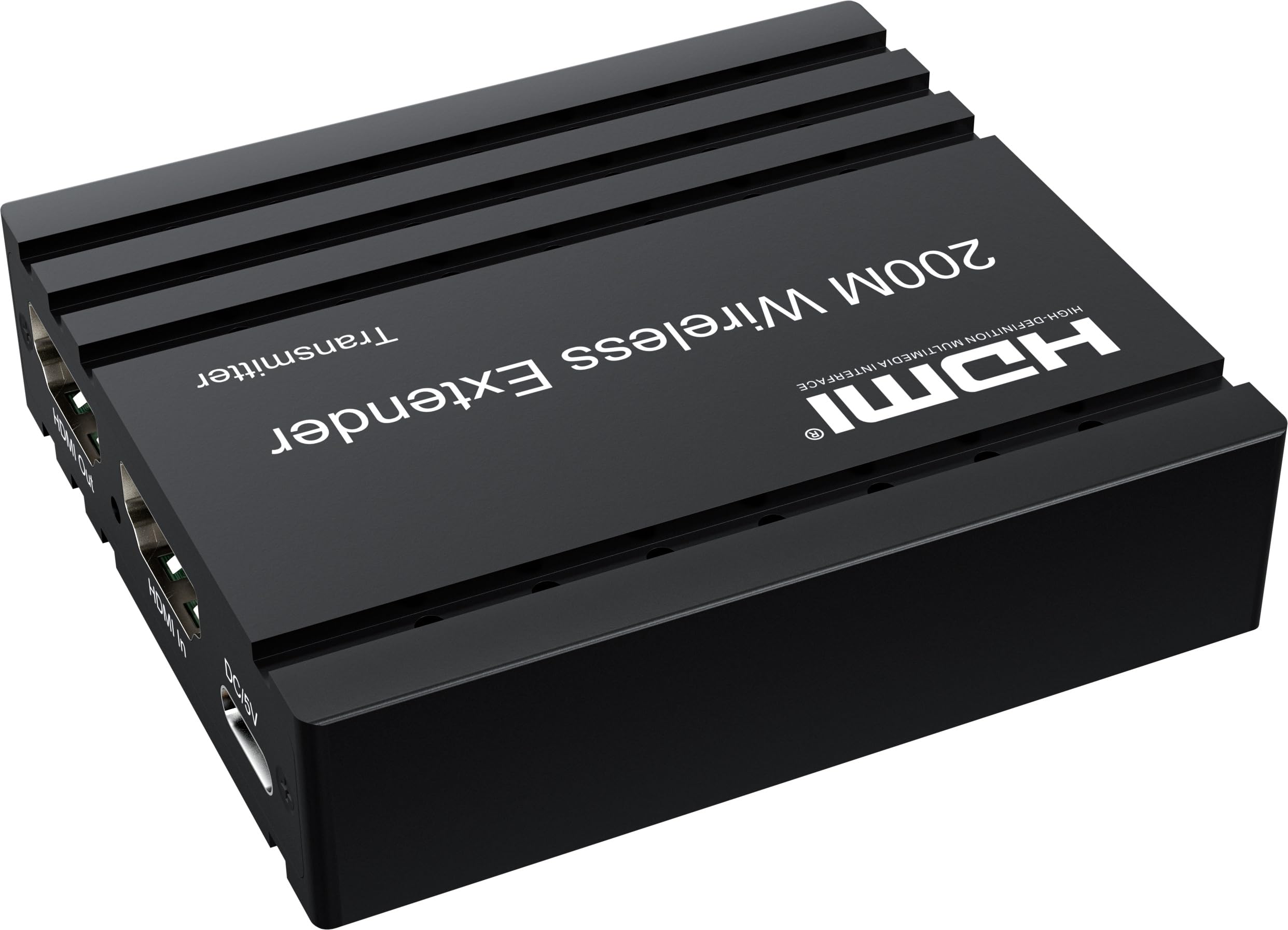 PremiumCord HDMI Extender Wireless Fino a 200 m, Full HD 1080p, HDMI 1.3, HDCP 1.3, Custodia In Metallo