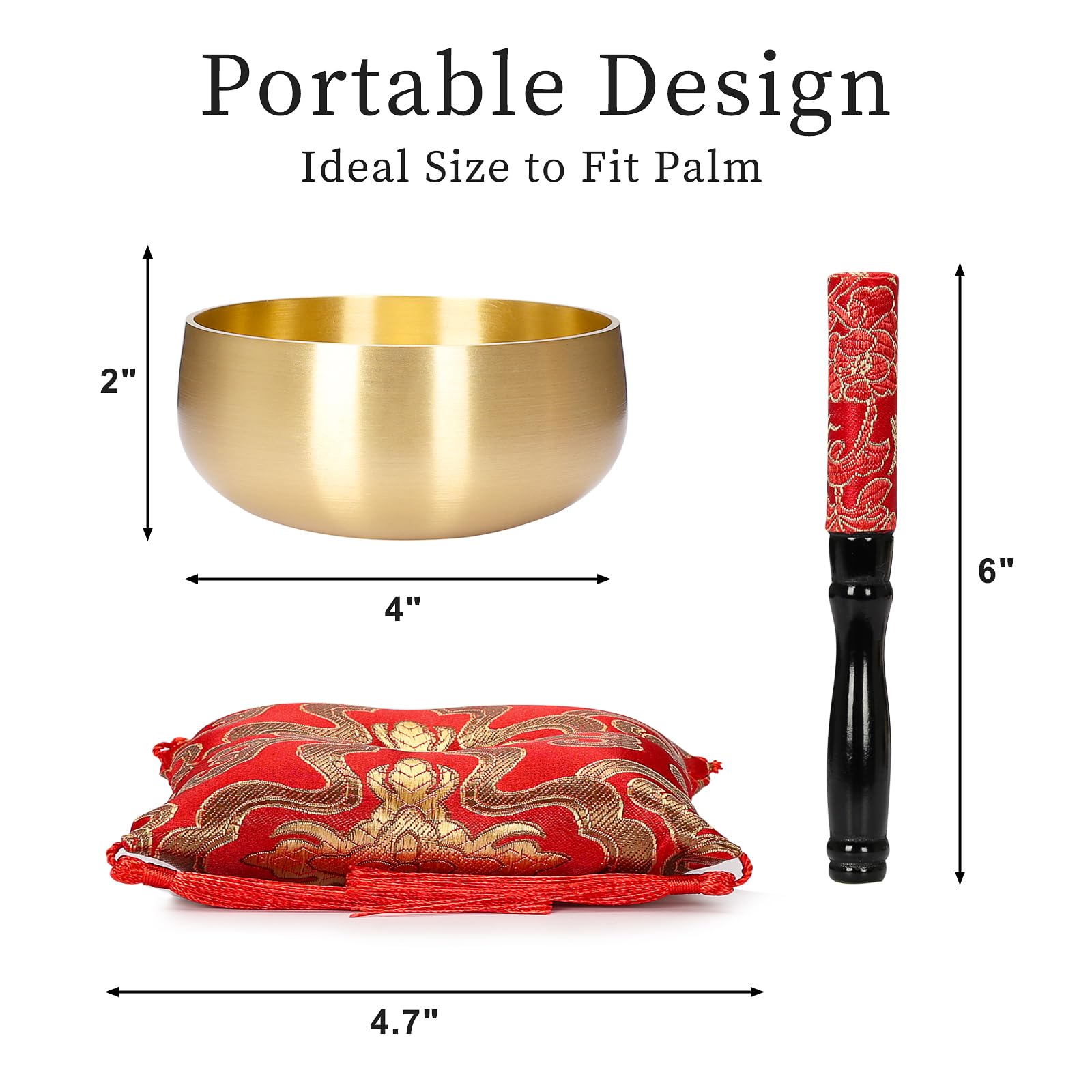 Tibetan Singing Bowl Set - 4