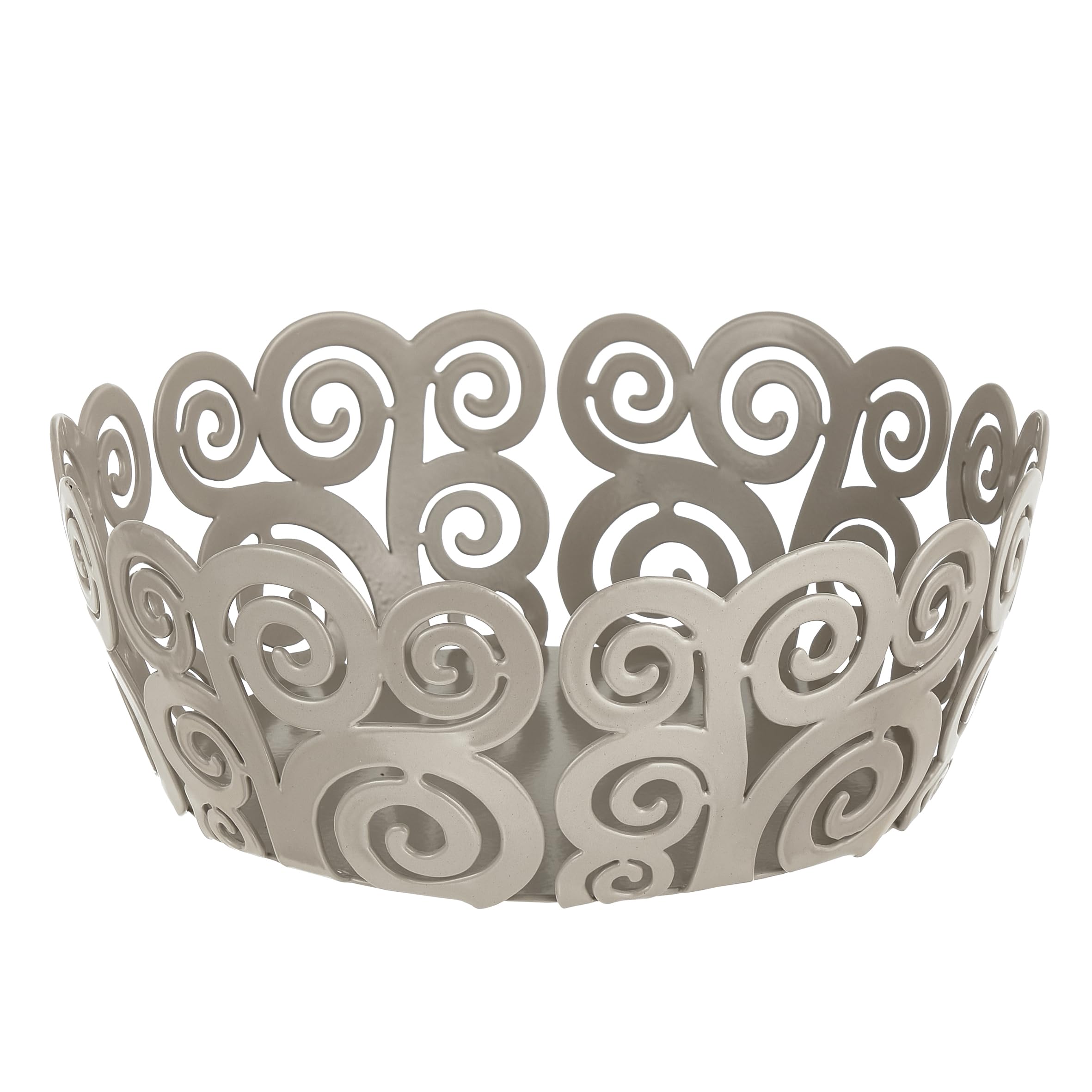  Baroni Home Riccioli Line Bread Bin Modern Design 20x20x7cm per Tavolo e Cuisine
| Baroni Home Decorated Metal Bread Bi