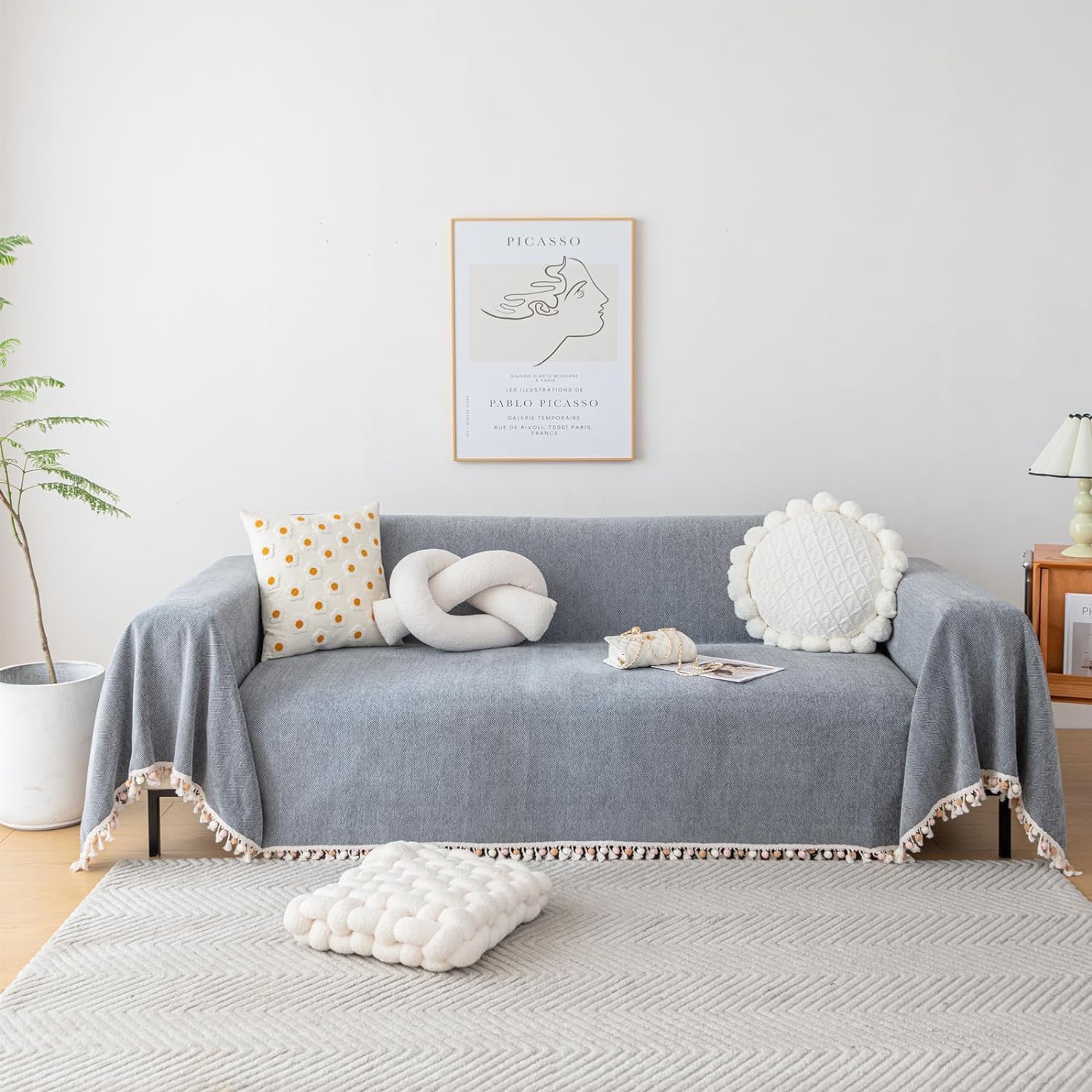 HFFGDTRS Throws for Sofas Large Sofa Throws Large 3 Seater Non Slip,Extra Large Throws for Settees 4 Seater Sofa for Sofas Settees and Bed,02,180X230cm