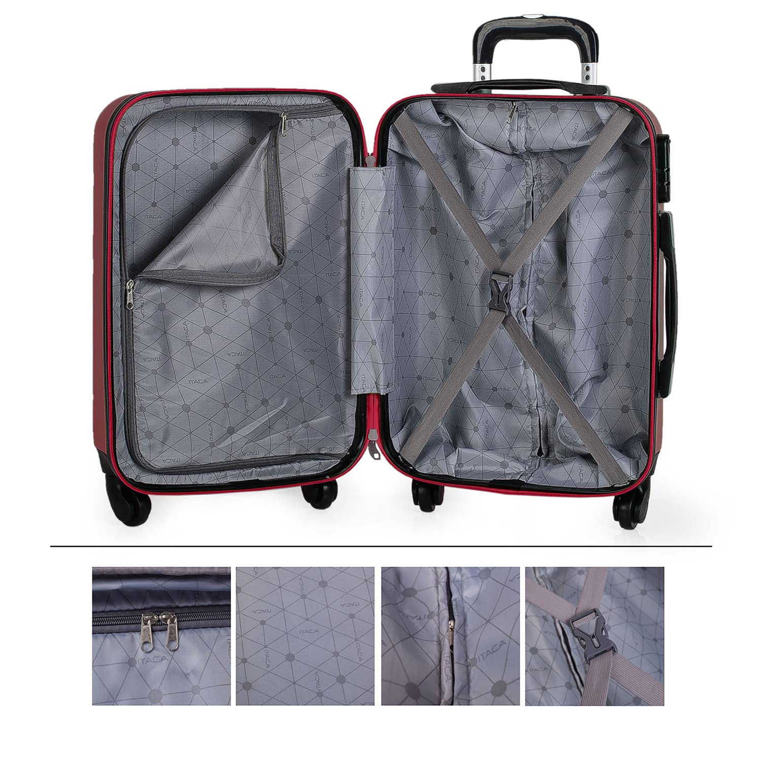 Valigia 23Kg da stiva capiente Valigia rigida XL con ruote silenziose Valig