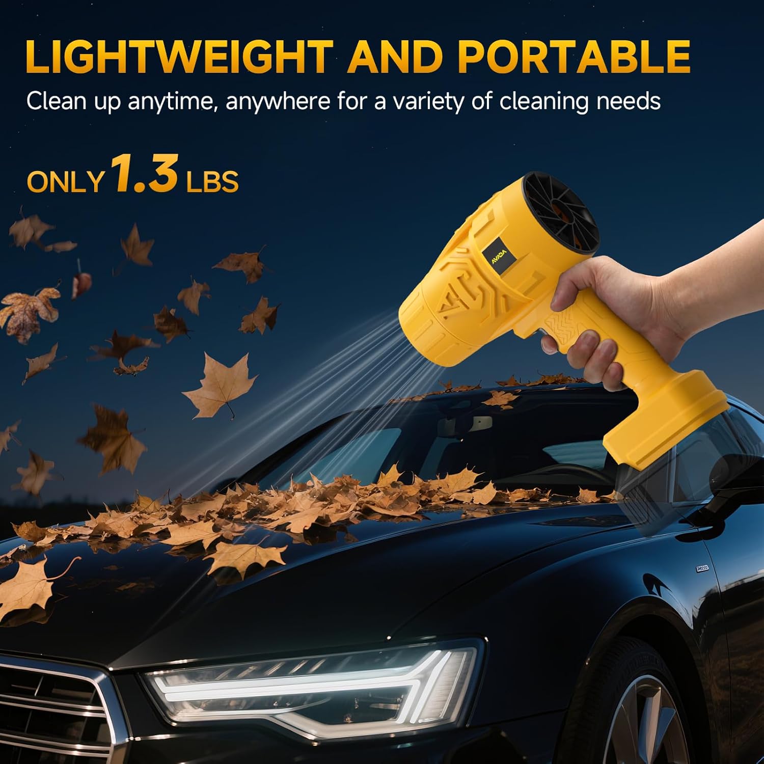 Electric Leaf Blower Cordless for Dewalt 20v Max Battery, Handheld Leaf Blowers for Lawn Care, Blowing Leaves ＆ Dust, Turbo Jet Blower Car Dryer, battery Powered Mini Leaf Blower(Battery Not Included) - Image 5