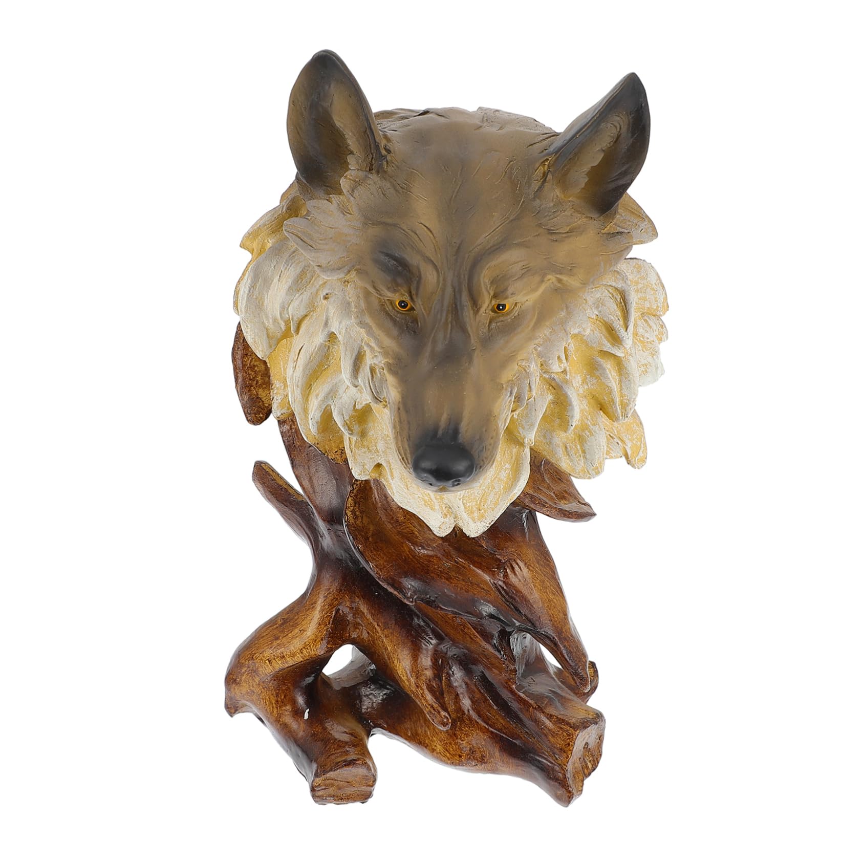 1pieza Escultura De Cabeza De Resina Adorno De Escritorio Creativo para Decoración del Hogar y Oficina Figura Artística De Animal Única y Detallada