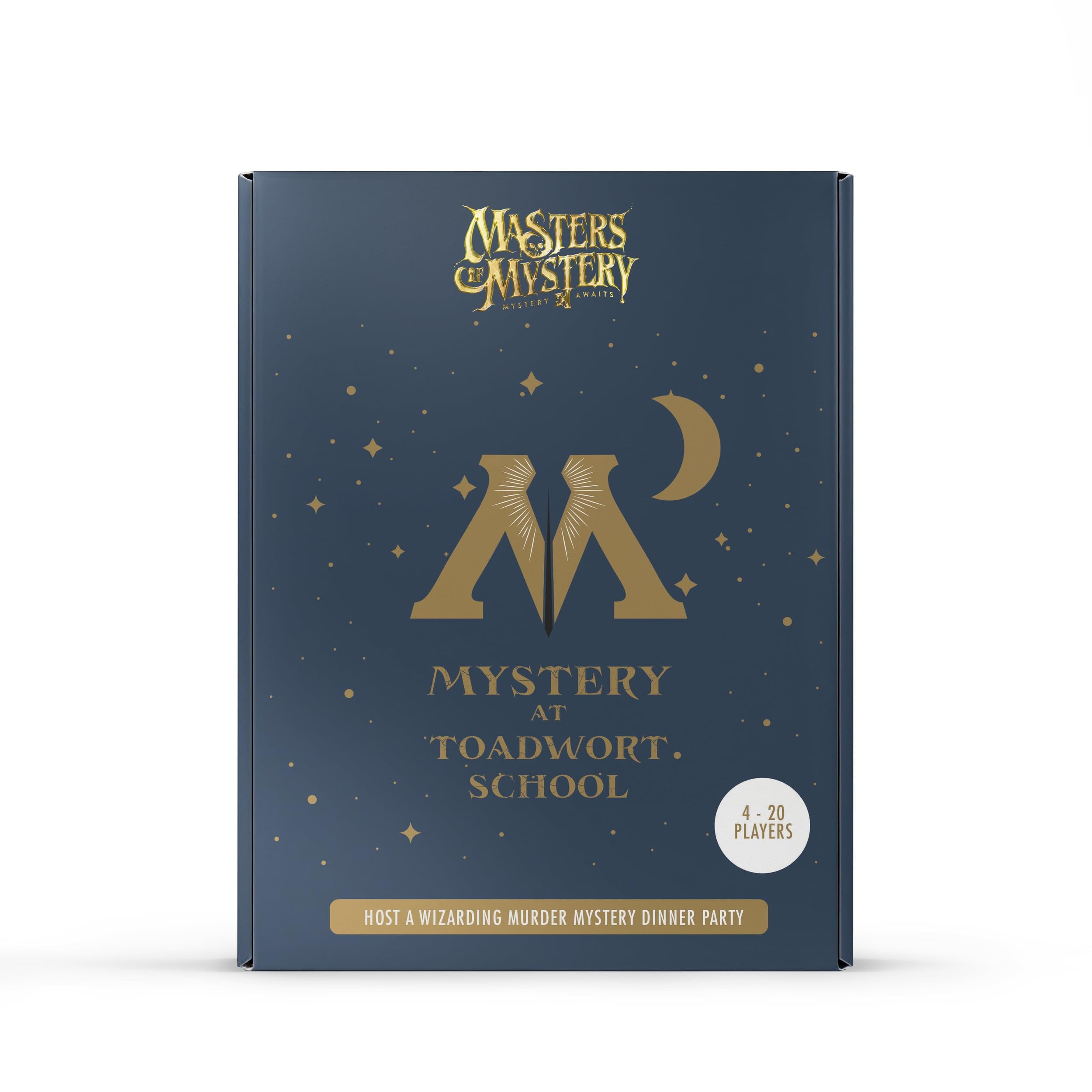 Masters of Mystery Wizarding Murder Mystery Dinner Party Game - Magical School Whodunnit Party Game para adultos - 4-20 jugadores