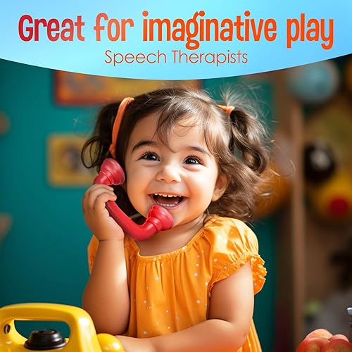 Miniatura 5 de 16 teléfonos de lectura paquete de 16 con comentarios auditivos susurros de teléfono manipulativo para el aula, herramienta de juguete de terapia