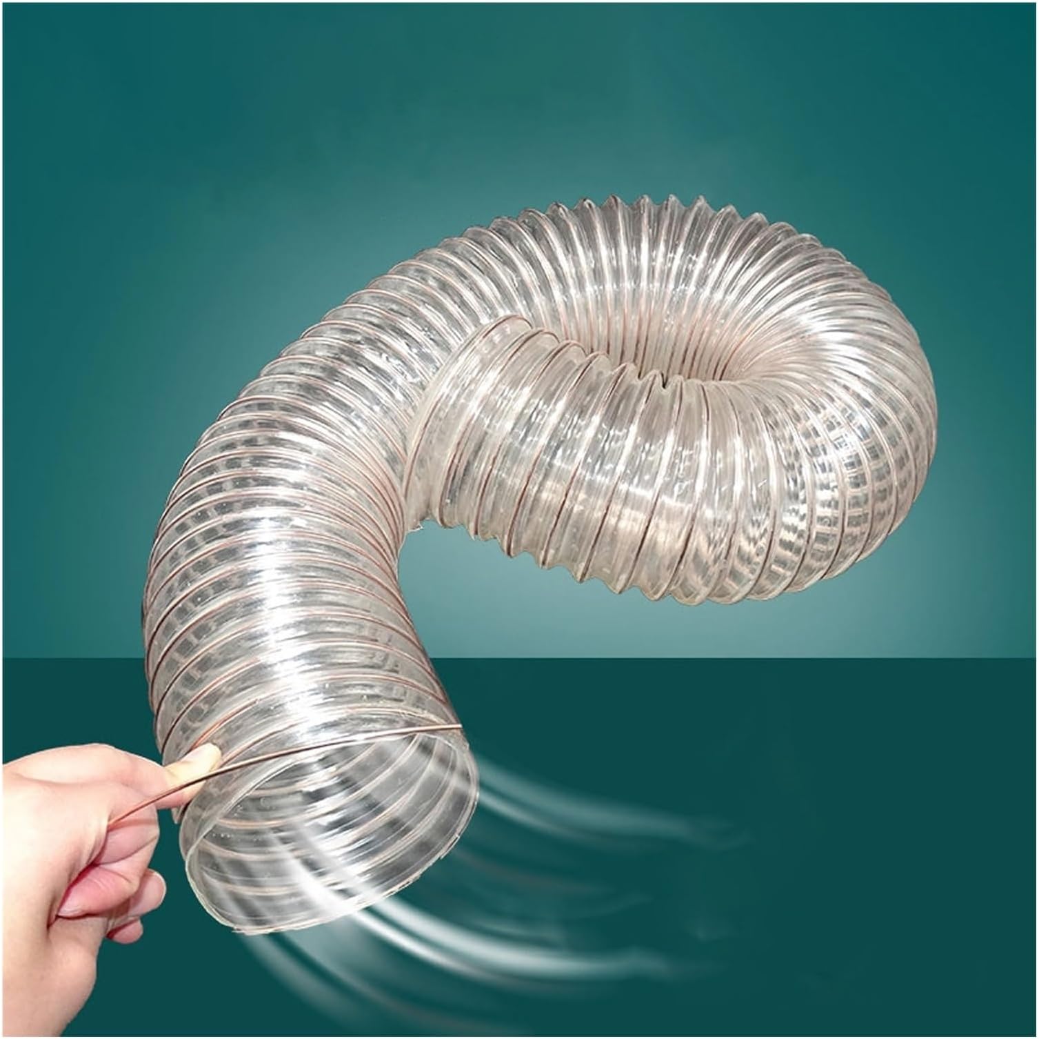 PU Polyurethane Ducting, Woodworking Dust Collection PU Duct - Dia 24-1 Inch, Flex Retractable Fume Collection Hose(Dia-12.2 Inch(310mm))