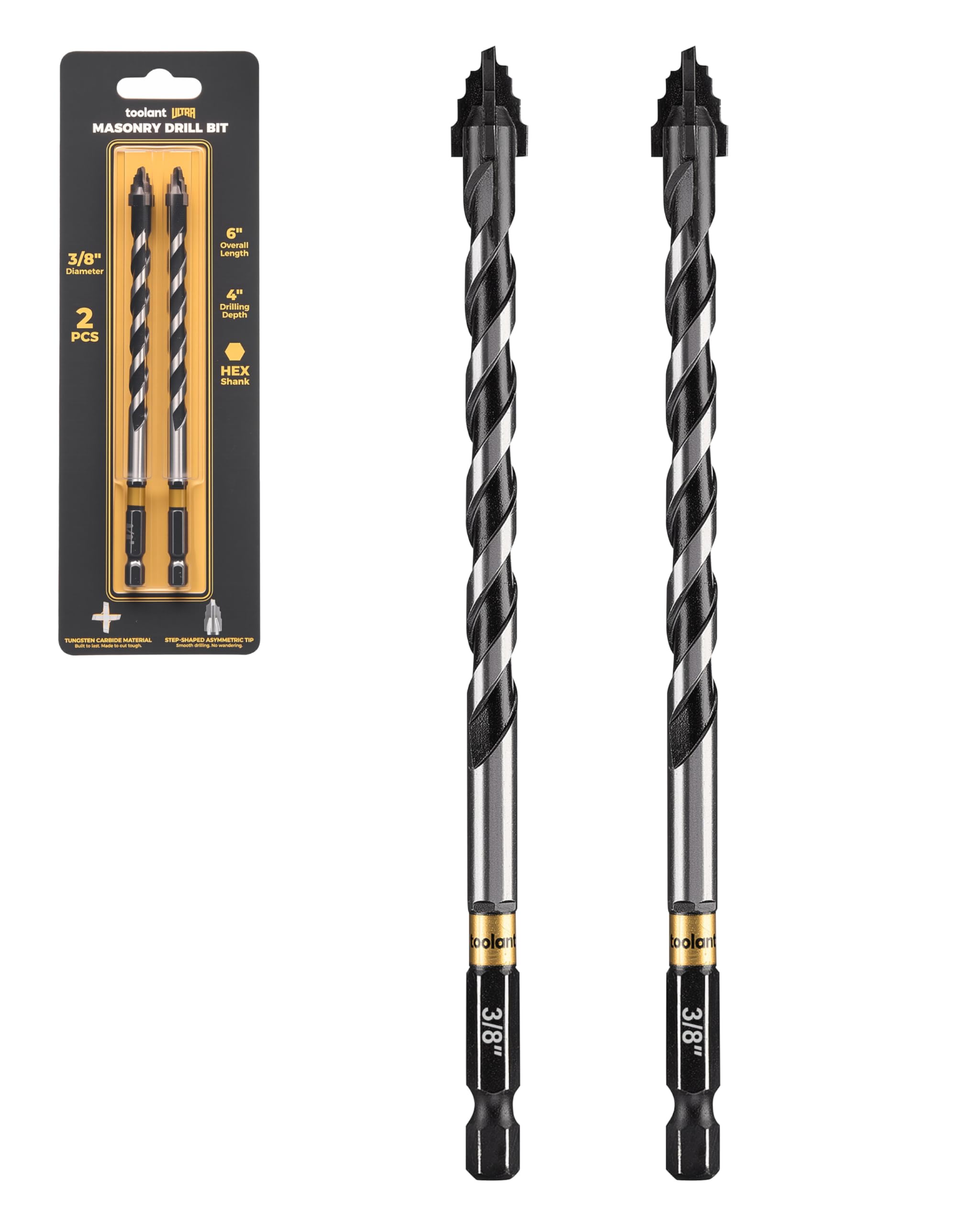 toolant Masonry Drill Bits - 5 Piece Set -17