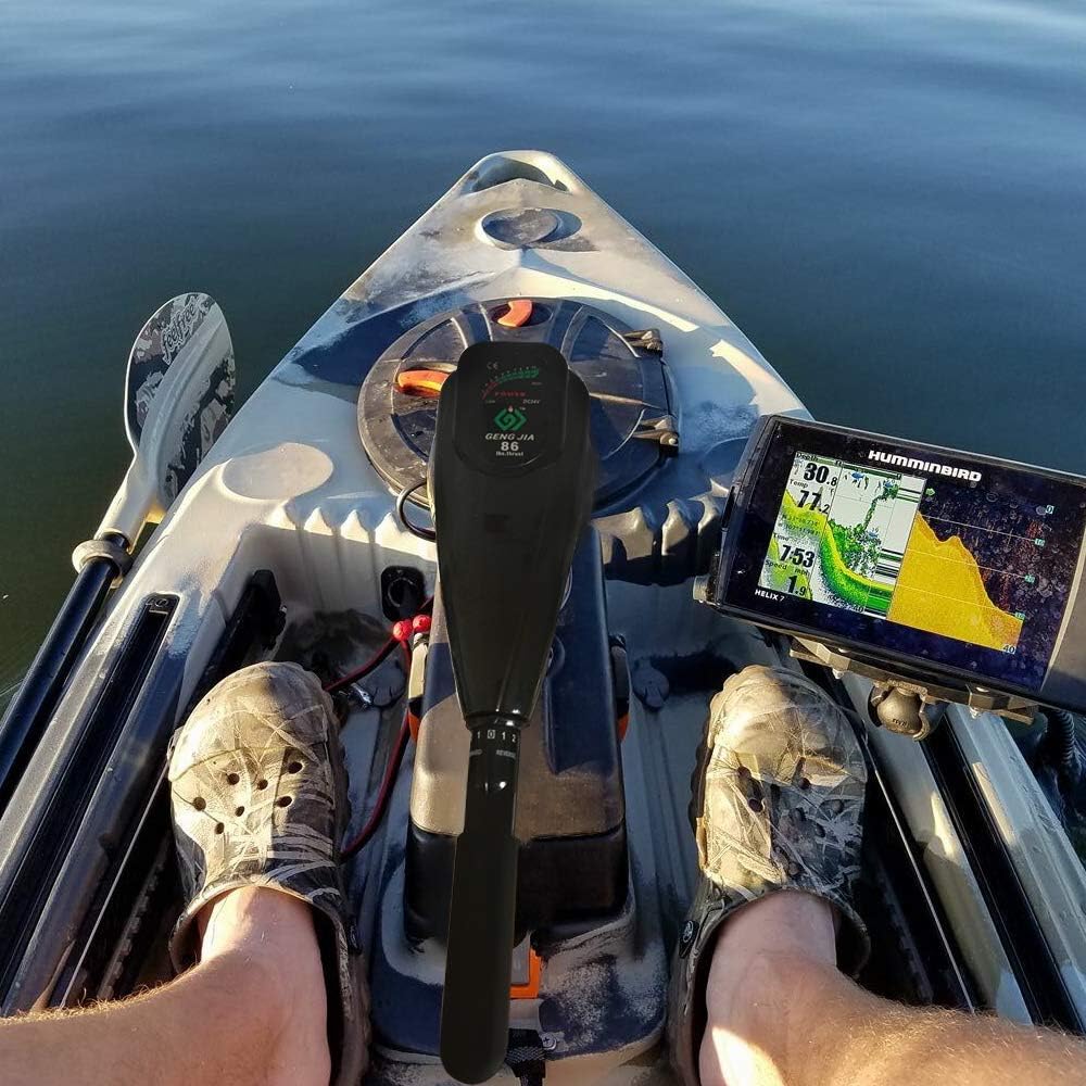 U-BCOO 8 Speed Saltwater Transom Mounted Electric Trolling Motor Fishing Boat Outboard Motor Kayak (L-12V-60lbs) : Sports & Outdoors