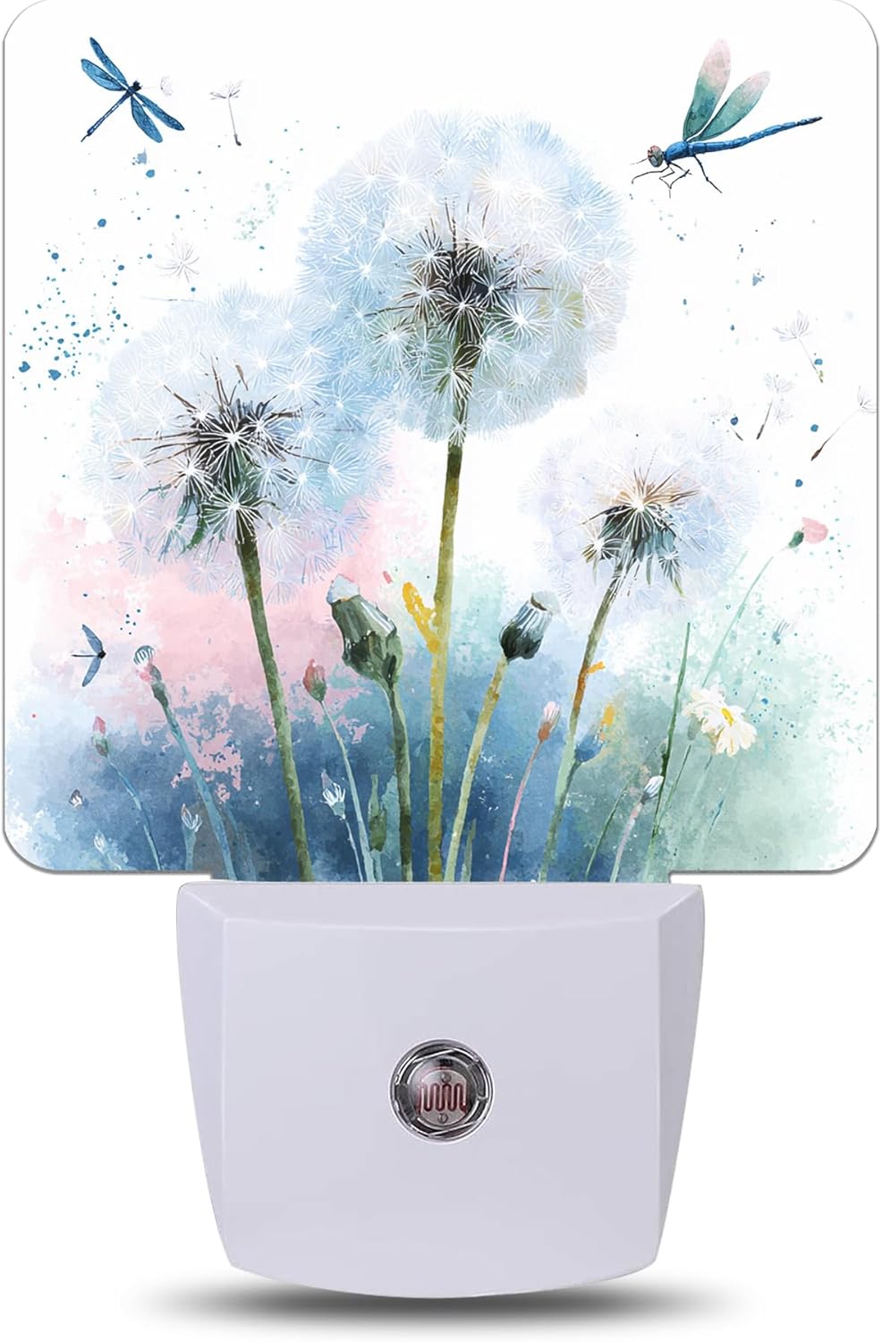 Dandelion Dragonfly Night Light, Plug-into Wall Nightlight Lamp with Dusk to Dawn Sensor, Led Lamp 0.5W Energy Efficient for Boys Girls Women Men Gifts, Home Decorative