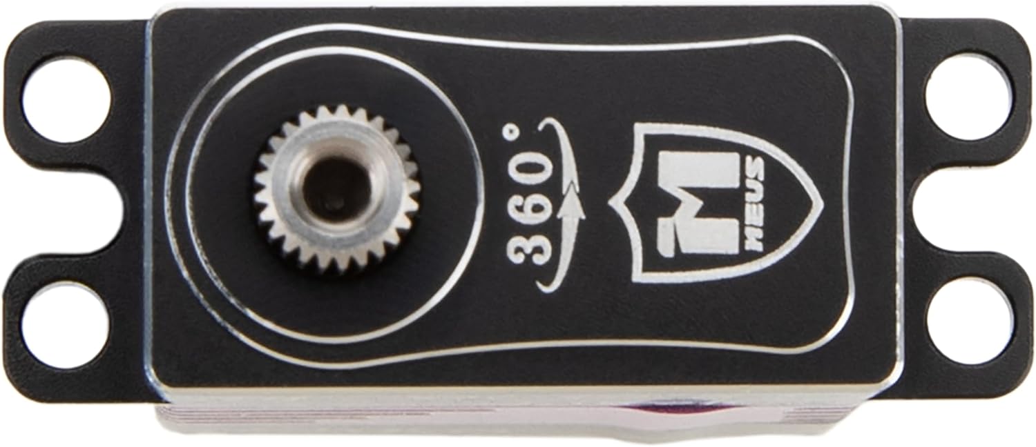 MEUS Racing 360° RC Winch Servo 8.5KG Coreless Servo for Axial SCX10 Capra UTB 1.9 Traxxas 1/10 1/8 RC Cars (ME-X8-W360)