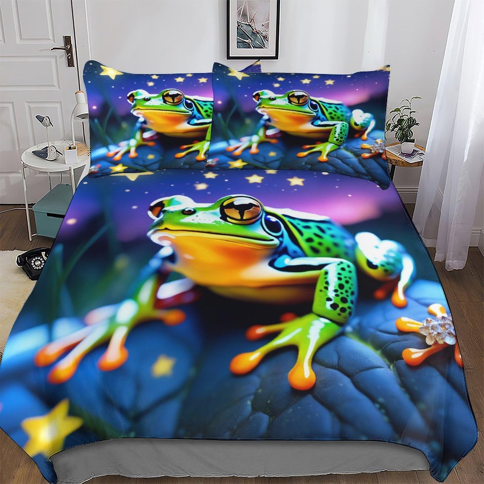 Housse de couette grenouille douce pour transformer la chambre des enfants et ados