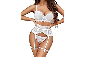 Skimpy Garter Lace Teddy Lingerie Set for Women S-XXL