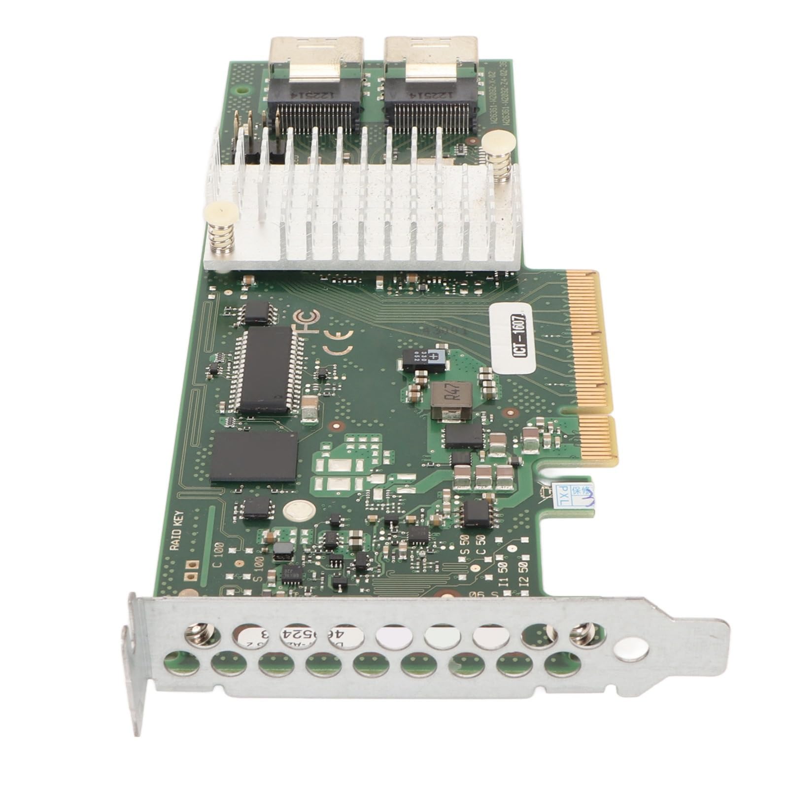 ASHATA Tarjeta Controladora Raid, Tarjeta Controladora PCIe SAS Tarjeta Controladora Raid de 6 Gbps 2 SAS SSF 8087 0 1 10 Niveles Raid Tarjeta Smart Array para Disco de Computadora