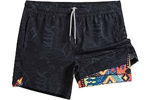 5-Inch Men's Gym Athletic Shorts & Workout Shorts 2-in-1