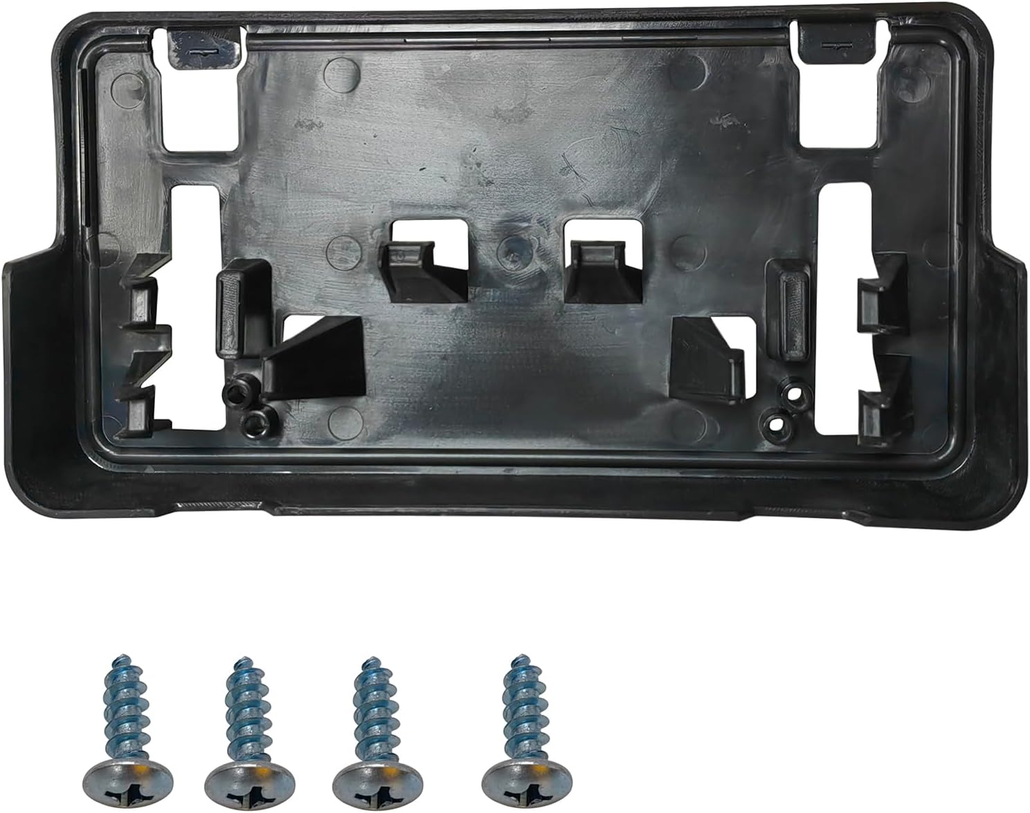 Front Bumper License Plate Frame Bracket Holder Compatible with 2021 2022 2023 Ford F150 2.7L, 3.0L, 3.5L V6 Accessories,Replace #ML3Z-17A385-BB