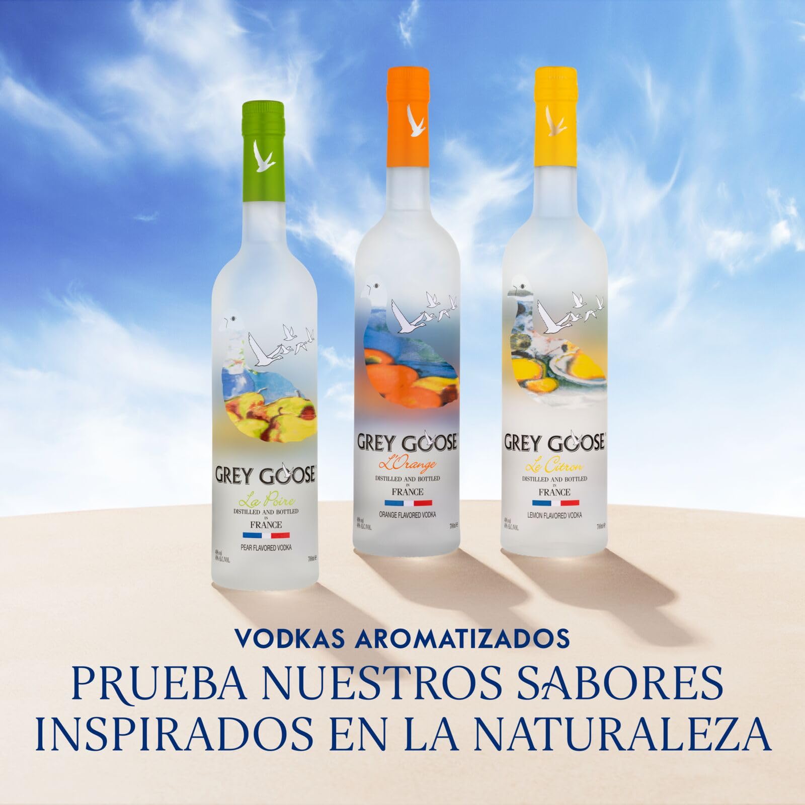 GREY GOOSE La Poire, ALC. 40 %, 100 cl / 1 l, vodka francés aromatizado de, elaborado con Grey Goose y peras de Anjou infusionadas y destiladas