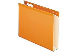 Pendaflex Reinforced Orange Hanging File Folders