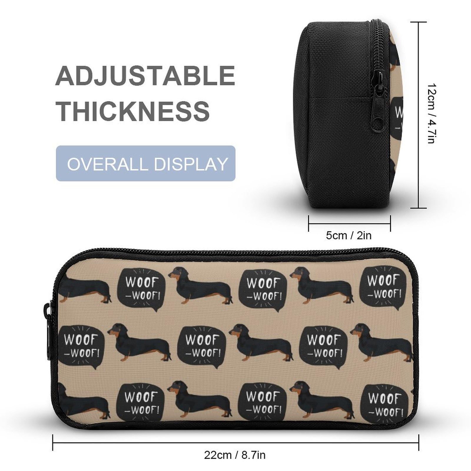 Amazon.co.jp: ペンケース ダックスフンド 犬柄 ペン袋 筆袋