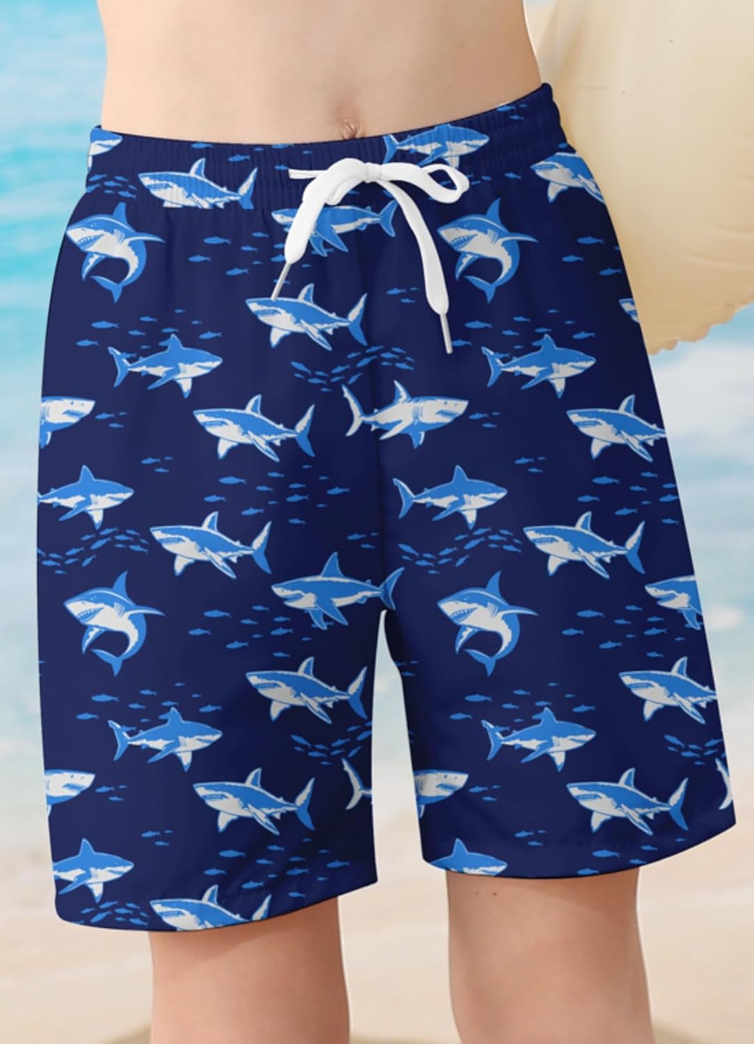 Boys Two Piece Rash Guard Swimsuits Sets Bathing Suits with Trunks 4-12 Years - Image 5