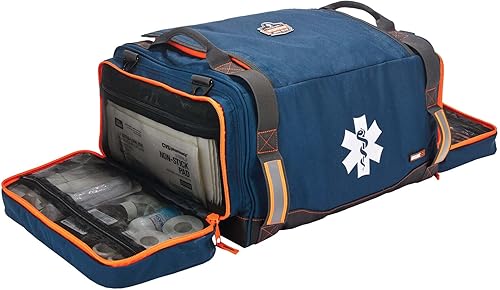 Miniatura 8 de Ergodyne Arsenal 5216 First Responder Medical Trauma Supply Jump Bag para EMS, policía, bomberos, azul