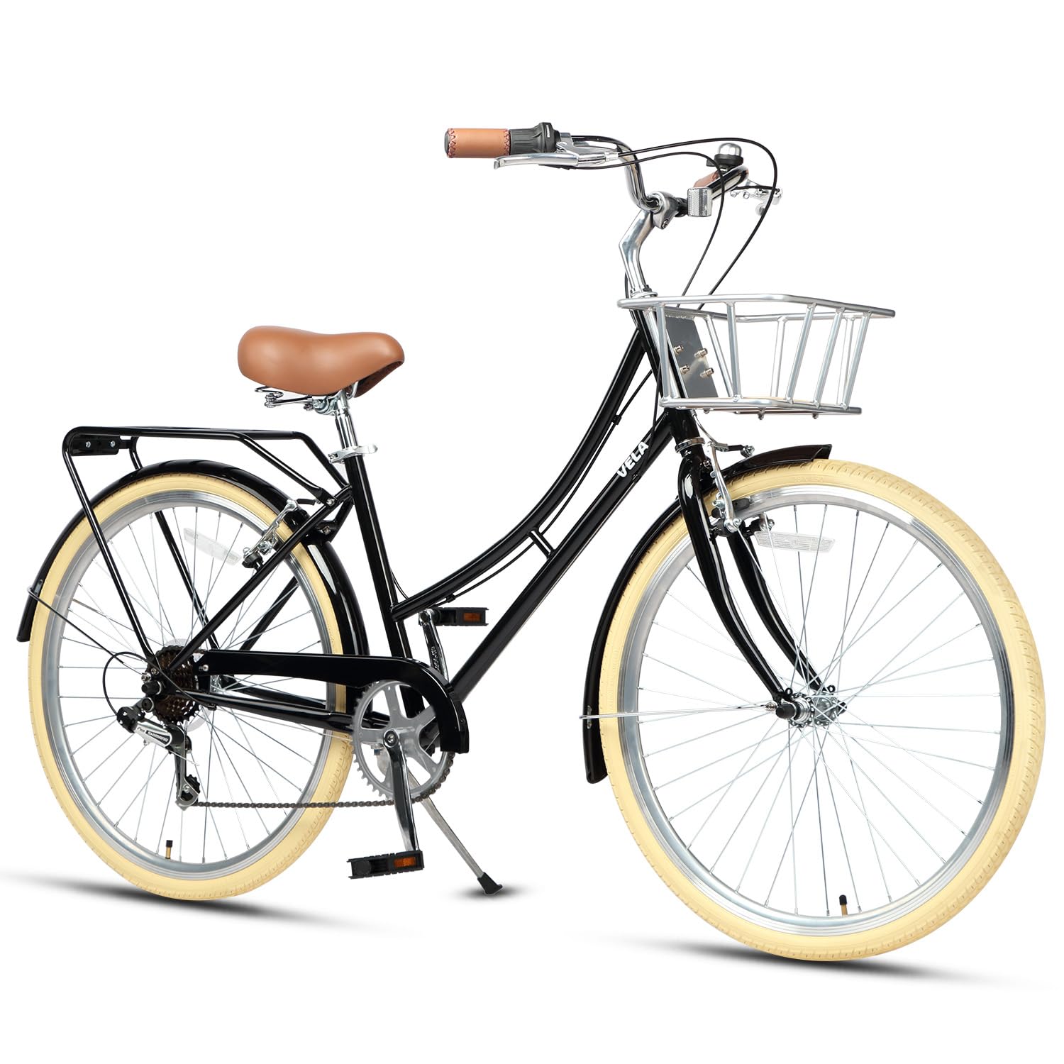AVASTA Vélo Hybride Urbain 26" pour Femmes, Pratique et élégant pour Le Trafic Urbain, Différentes Couleurs.