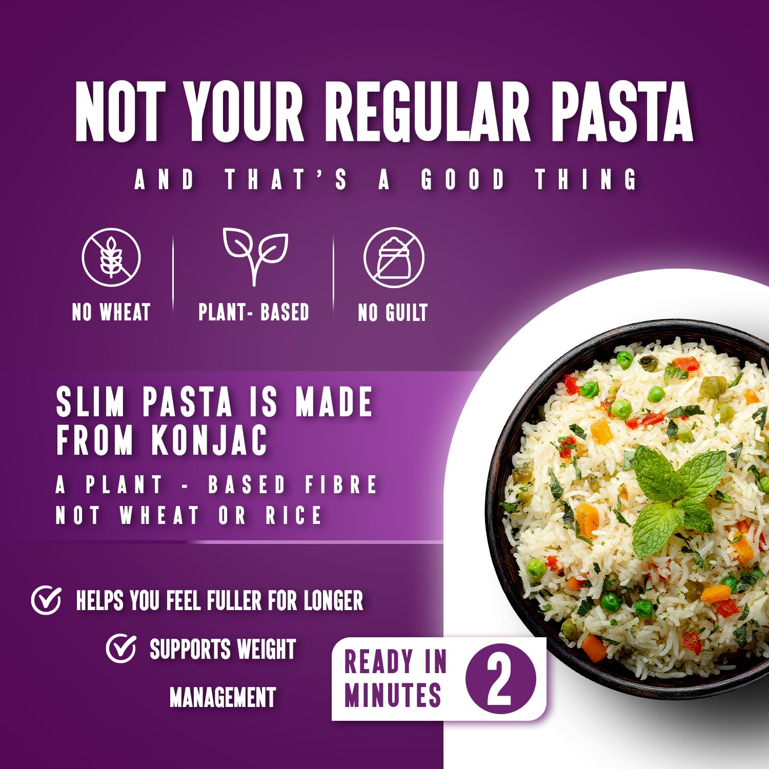 Eat Water Slim Rice 270g Enviro Confezione da 5 - Prodotto con farina Konjac biologica, dieta Keto Paleo e alimenti vegani, dieta a basso contenuto di carboidrati e ipocalorica | Cibo senza zuccheri