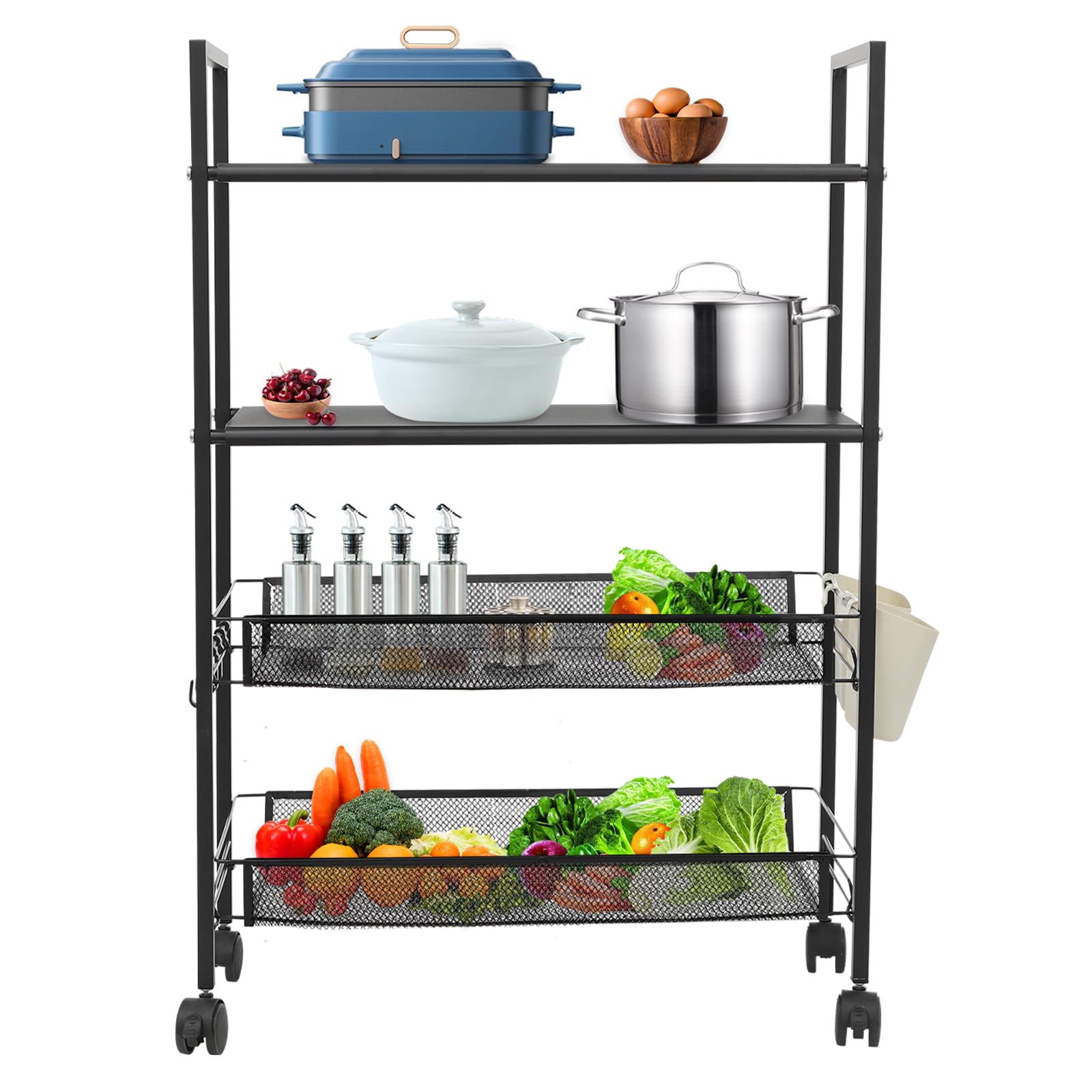 Small Wire Strorage Rack Snapklik.com : Ghankopd 4-Tier Steel Wire Storage Rack Wire Shelving ...