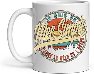 Tasse Je Suis Un Mec Simple J'aime Le Vélo