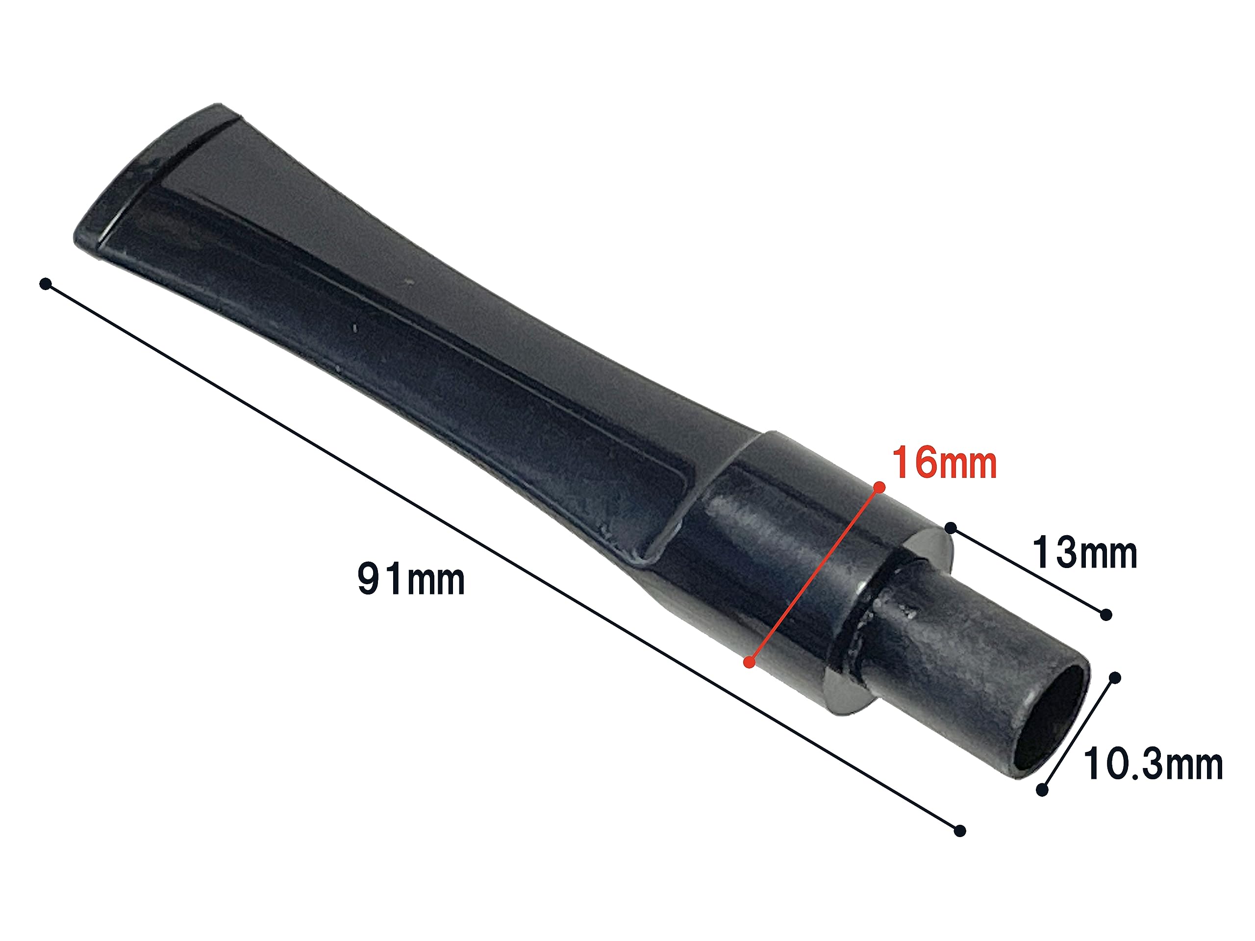 Amazon.co.jp: パイプ煙草 マウスピース (タイプ0011) 全長91mm 外径 