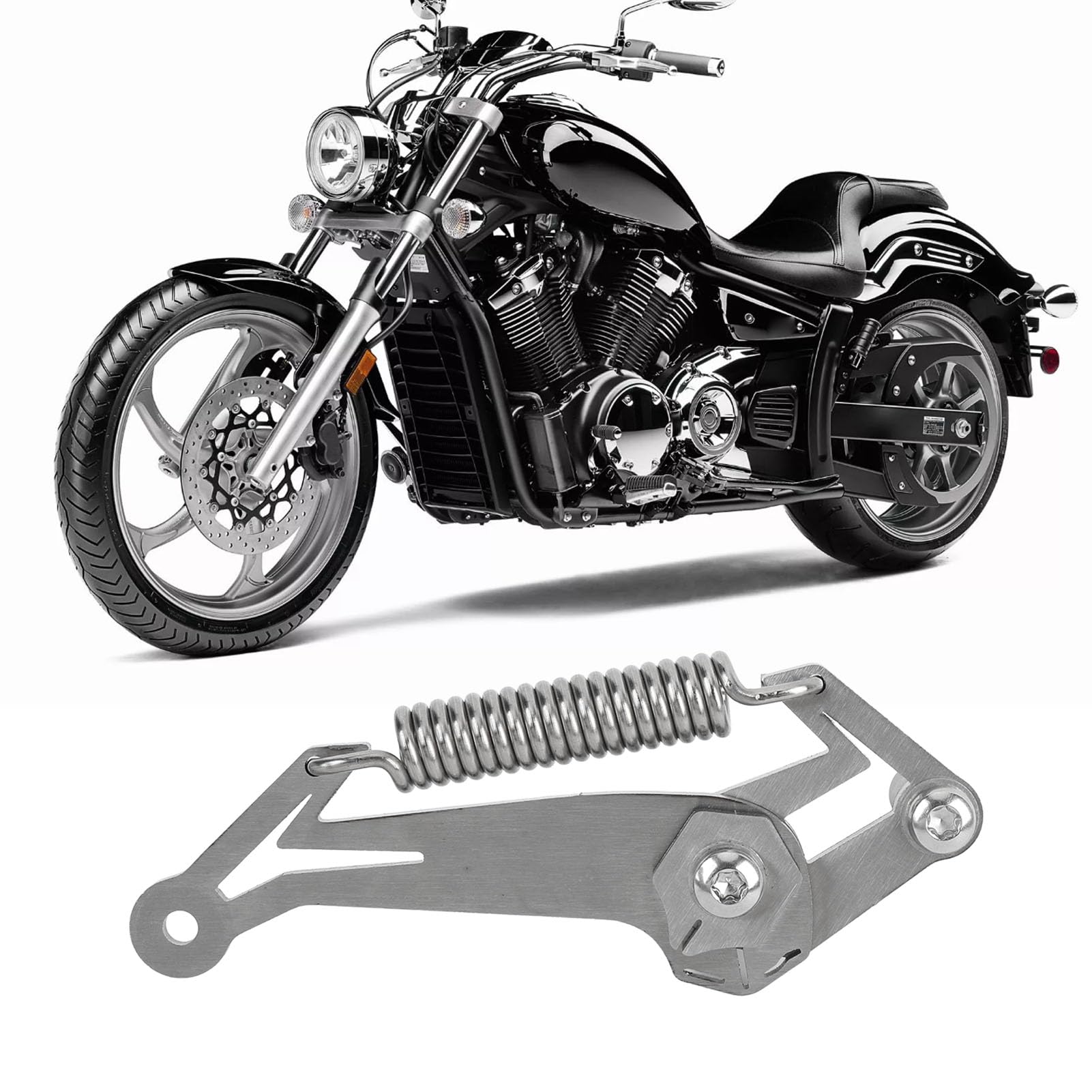 Generic Outil de Réglage de Tension de Chaîne, Réglage Efficace du Jeu de Chaîne pour Moto, Matériau Métallique Durable pour les Types de Motards