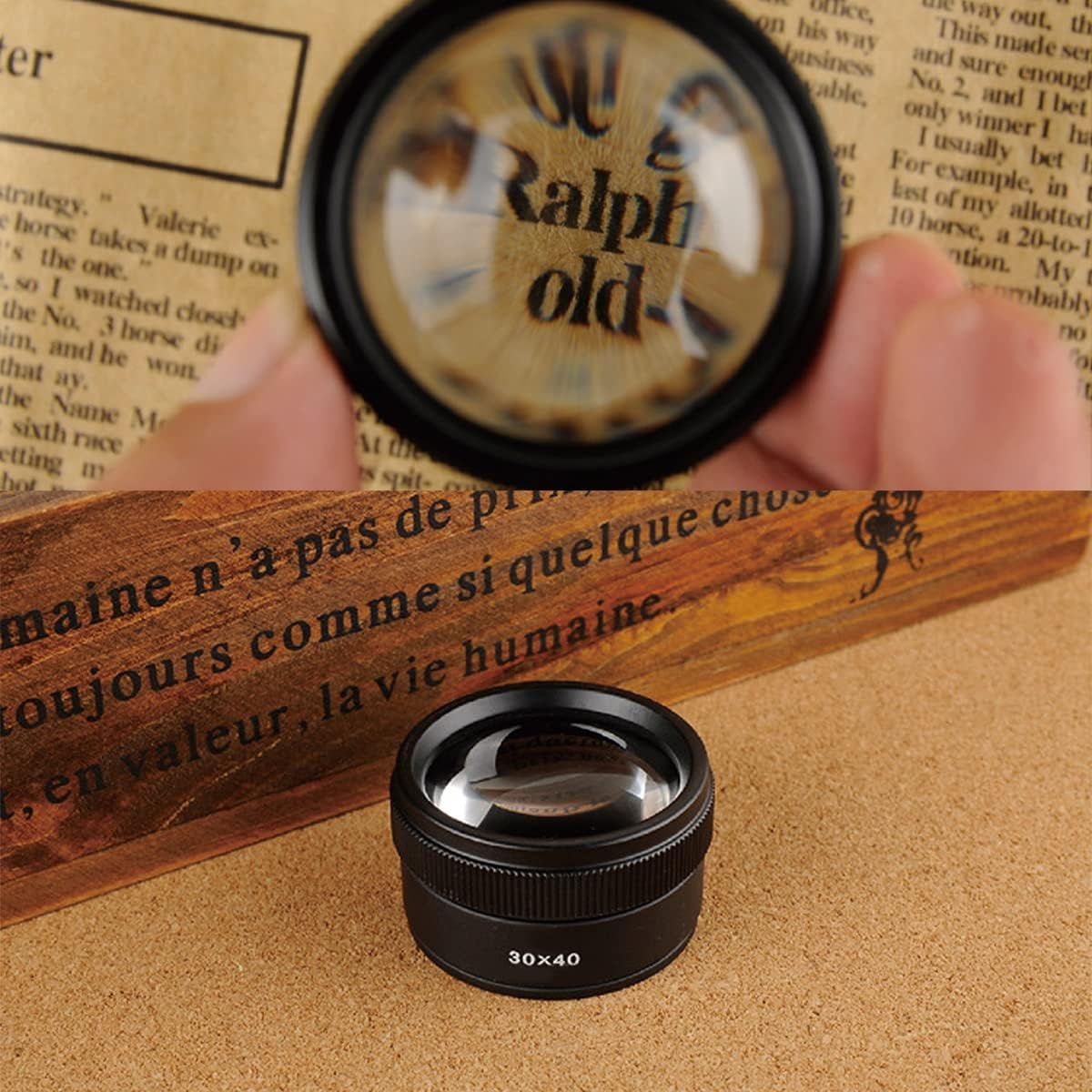 30X Professional Jewelry Magnifier, Optical Jewelry Magnifier Magnifying Loupe Eye Circuit Board Magnifier Jeweler Inspection Tool for Jewelry Watch